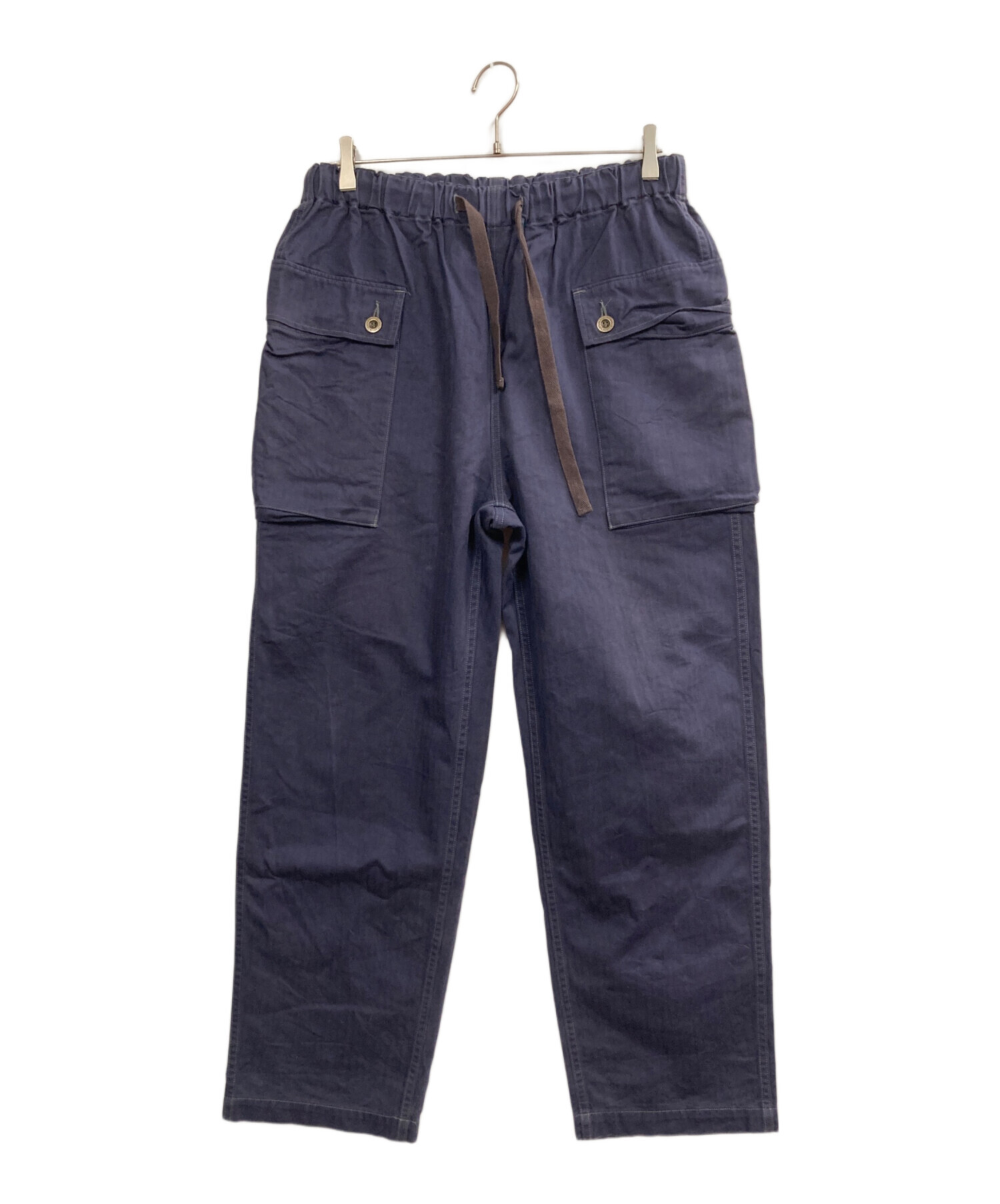【値下げ】Pherrow’s フェローズ コットンパンツ ネイビー L 未使用 中古・古着通販】PHERROW'S (フェローズ) モンキーパンツ ネイビー
