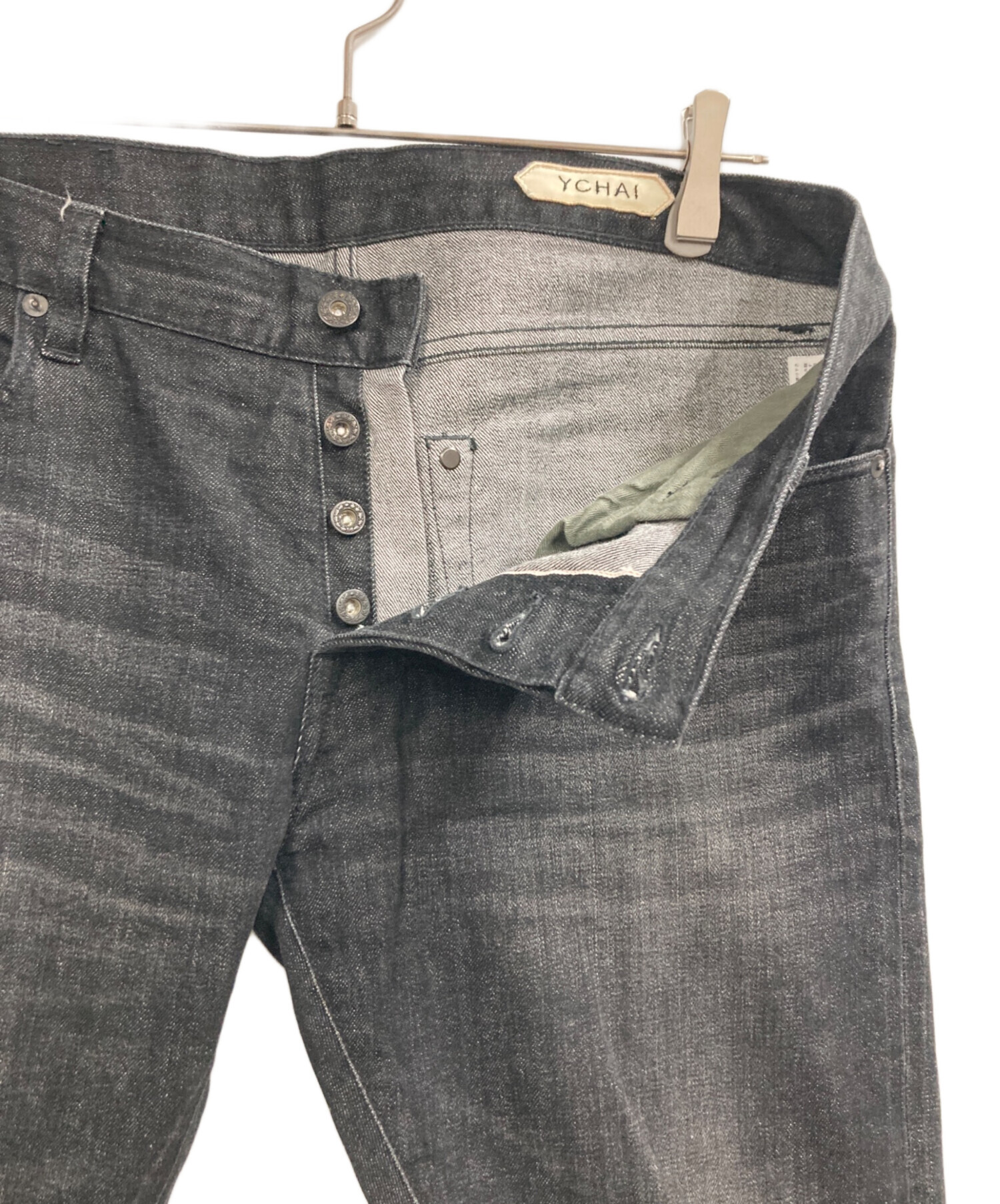 中古・古着通販】YCHAI (イカイ) デニムパンツ ブラック サイズ:33
