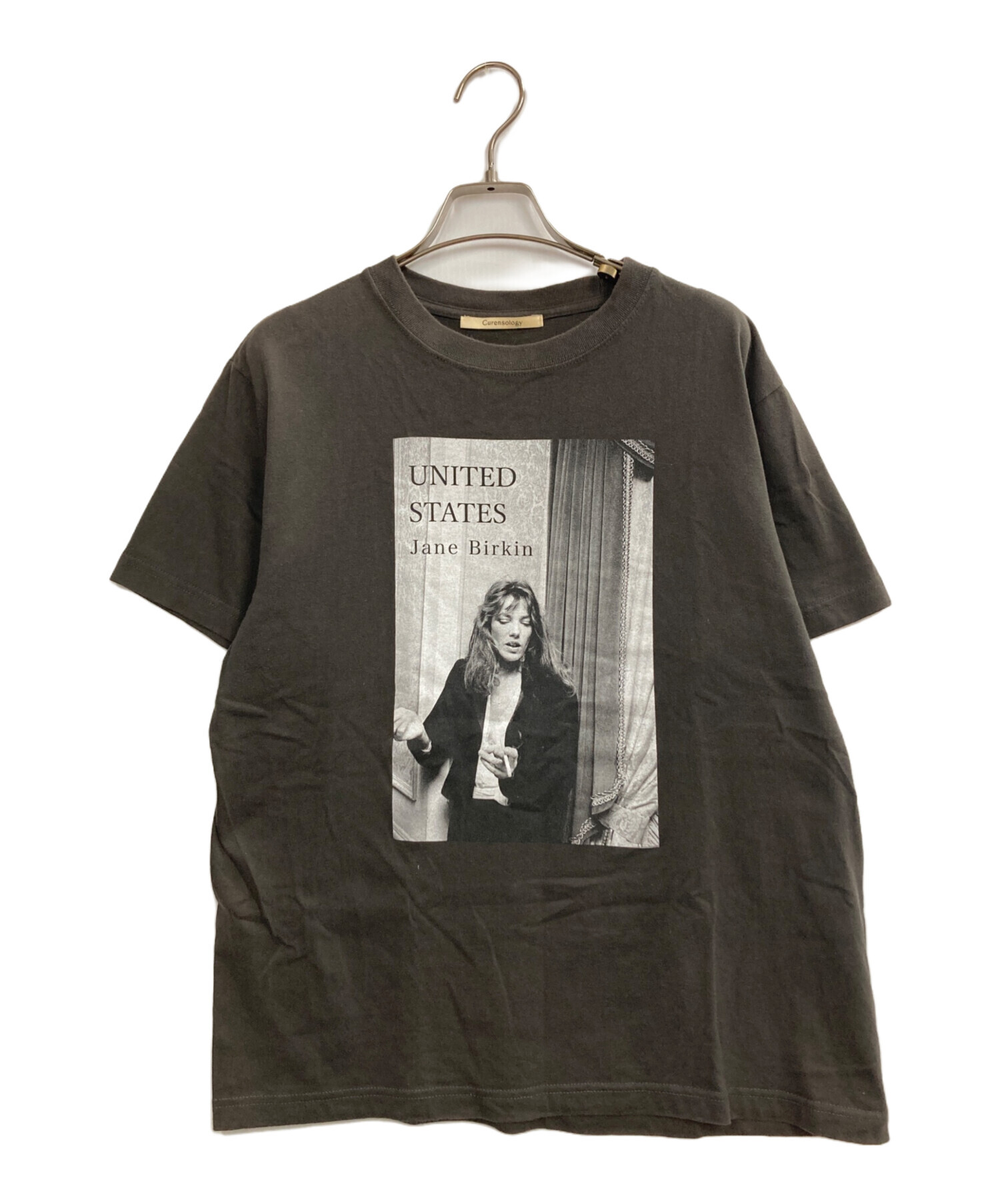 美品 Curensology JOURNEYフォトTシャツ 長袖 コットン 黒 中古・古着通販】Curensology (カレンソロジー) フォトTシャツ
