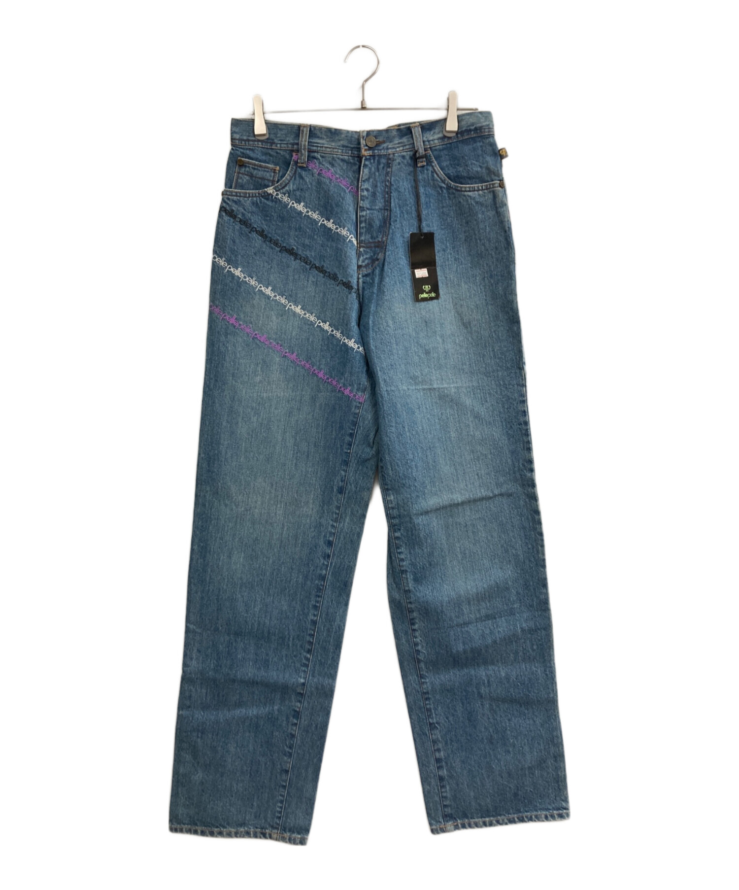 中古・古着通販】pellepelle (ペレペレ) デニムパンツ ブルー サイズ 