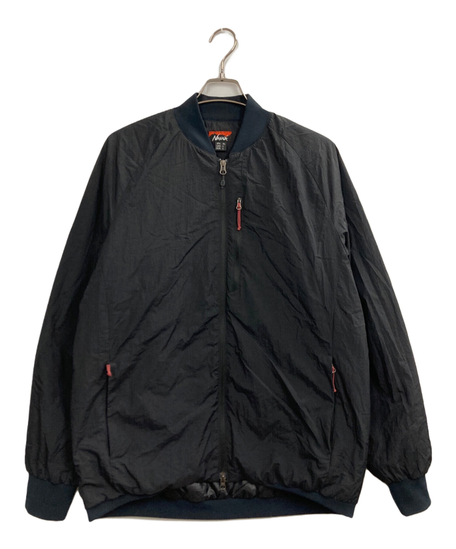 中古・古着通販】NANGA (ナンガ) SOFT DOWN VARSITY BLOUSON ブラック