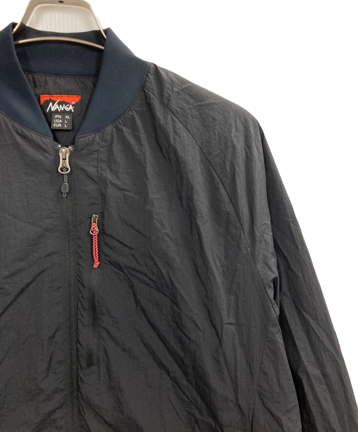 中古・古着通販】NANGA (ナンガ) SOFT DOWN VARSITY BLOUSON ブラック 