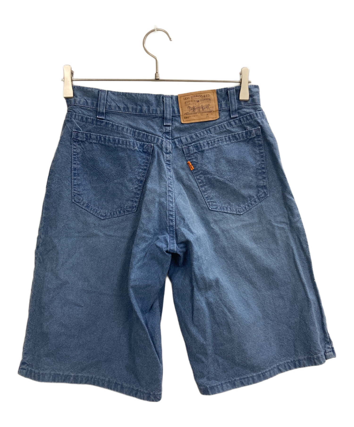 USA製 リーバイス Levi's 560 ルーズフィット デニムハーフパンツ 中古・古着通販】LEVI'S (リーバイス) 560 LOOS FIT STUDENT ブルー