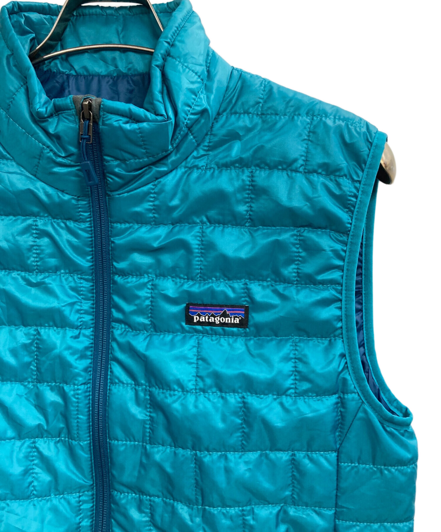Patagonia パタゴニア ナノパフベスト インサレーション ブルー S 中古・古着通販】Patagonia (パタゴニア) NANO PUFF VEST BELAY BLUE