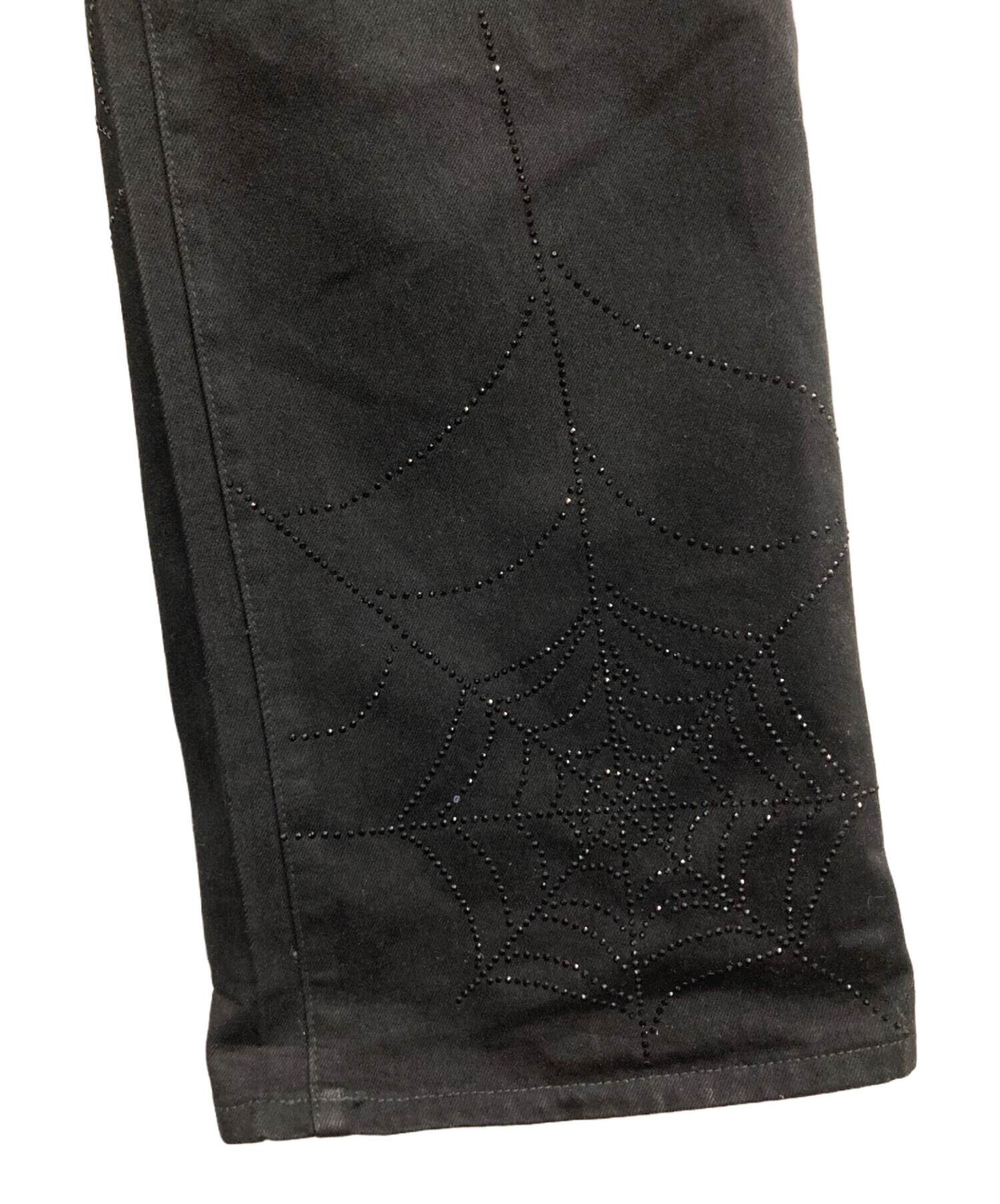 中古・古着通販】VALABASA (バラバサス) ラインストーンデニムパンツ