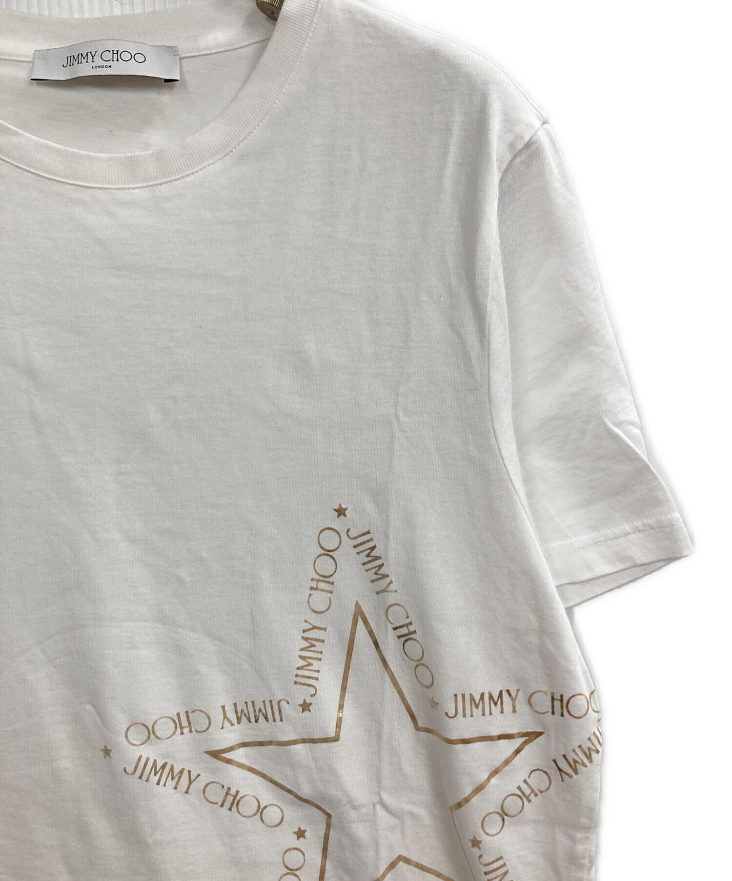 中古・古着通販】JIMMY CHOO (ジミーチュウ) 星柄Tシャツ ホワイト