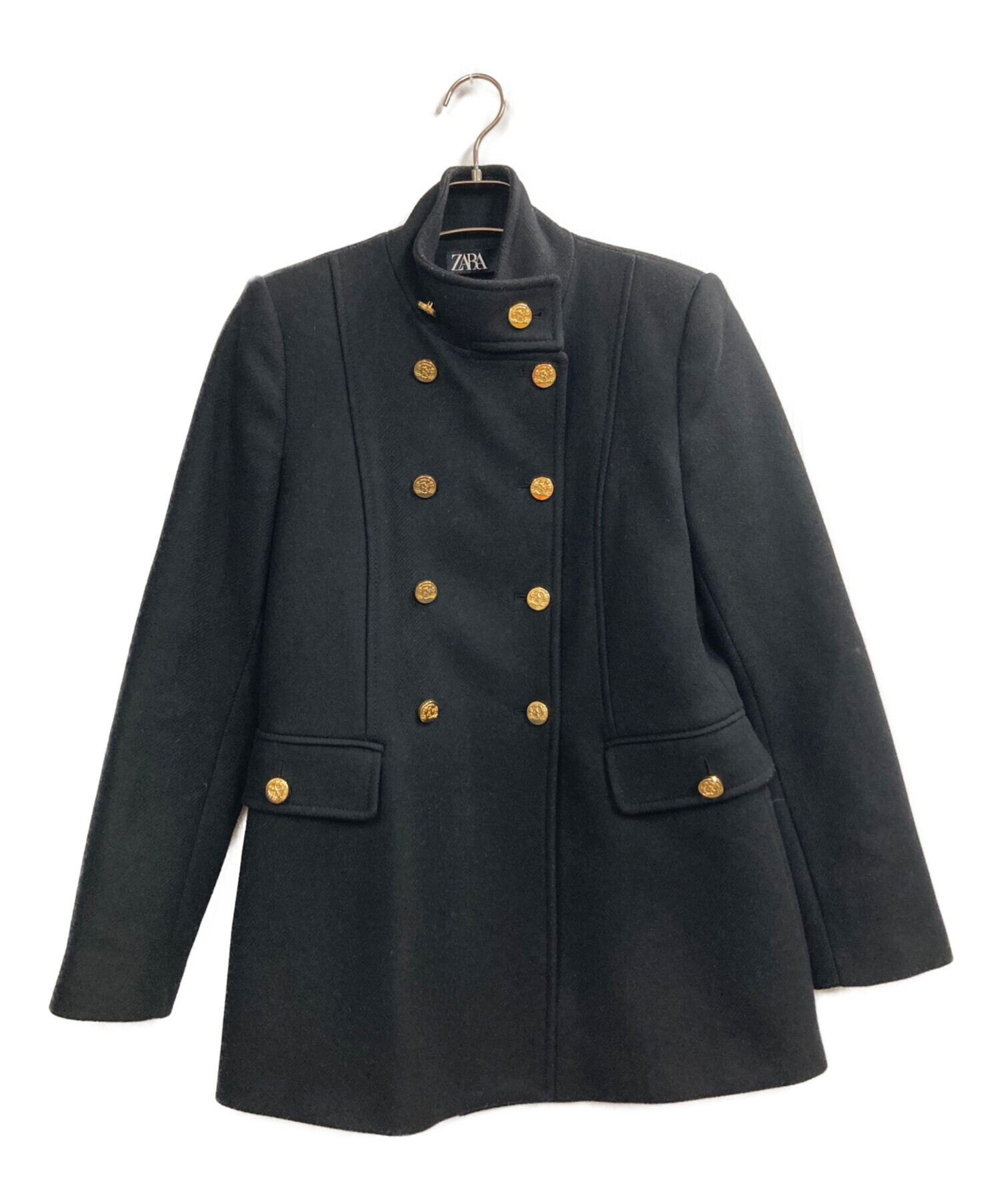 中古・古着通販】ZARA (ザラ) ハイネック金釦ウールジャケット 