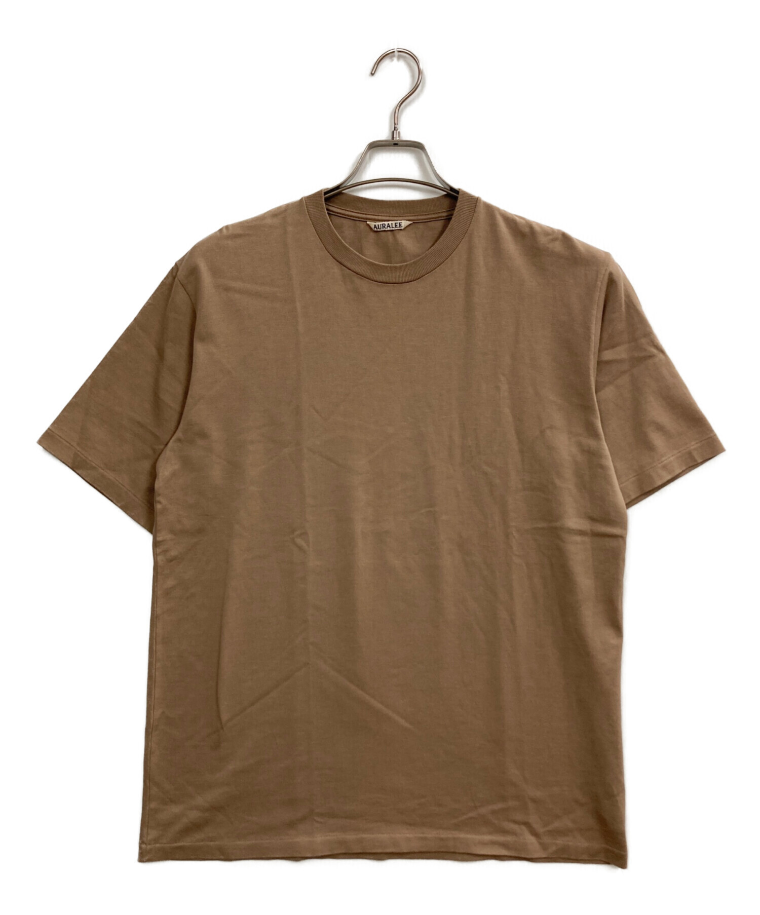 AURALEE luster plaiting 別注 キャメル　サイズ4 美品 中古・古着通販】AURALEE (オーラリー) LUSTER PLAITING TEE ベージュ