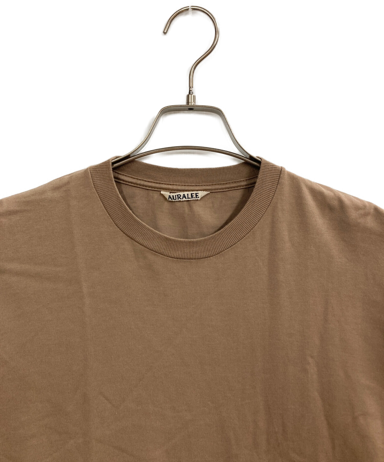 AURALEE luster plaiting 別注 キャメル　サイズ4 美品 中古・古着通販】AURALEE (オーラリー) LUSTER PLAITING TEE ベージュ