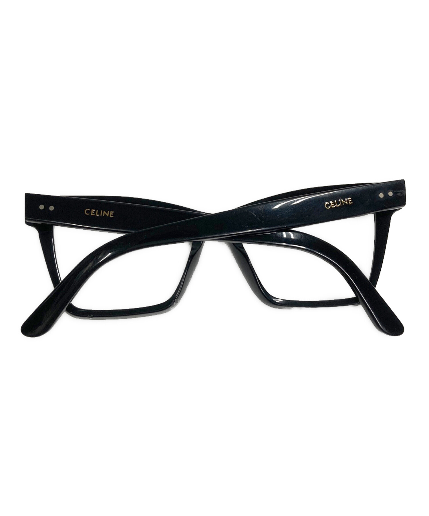 中古・古着通販】CELINE (セリーヌ) 伊達眼鏡 ブラック サイズ:53▢16 