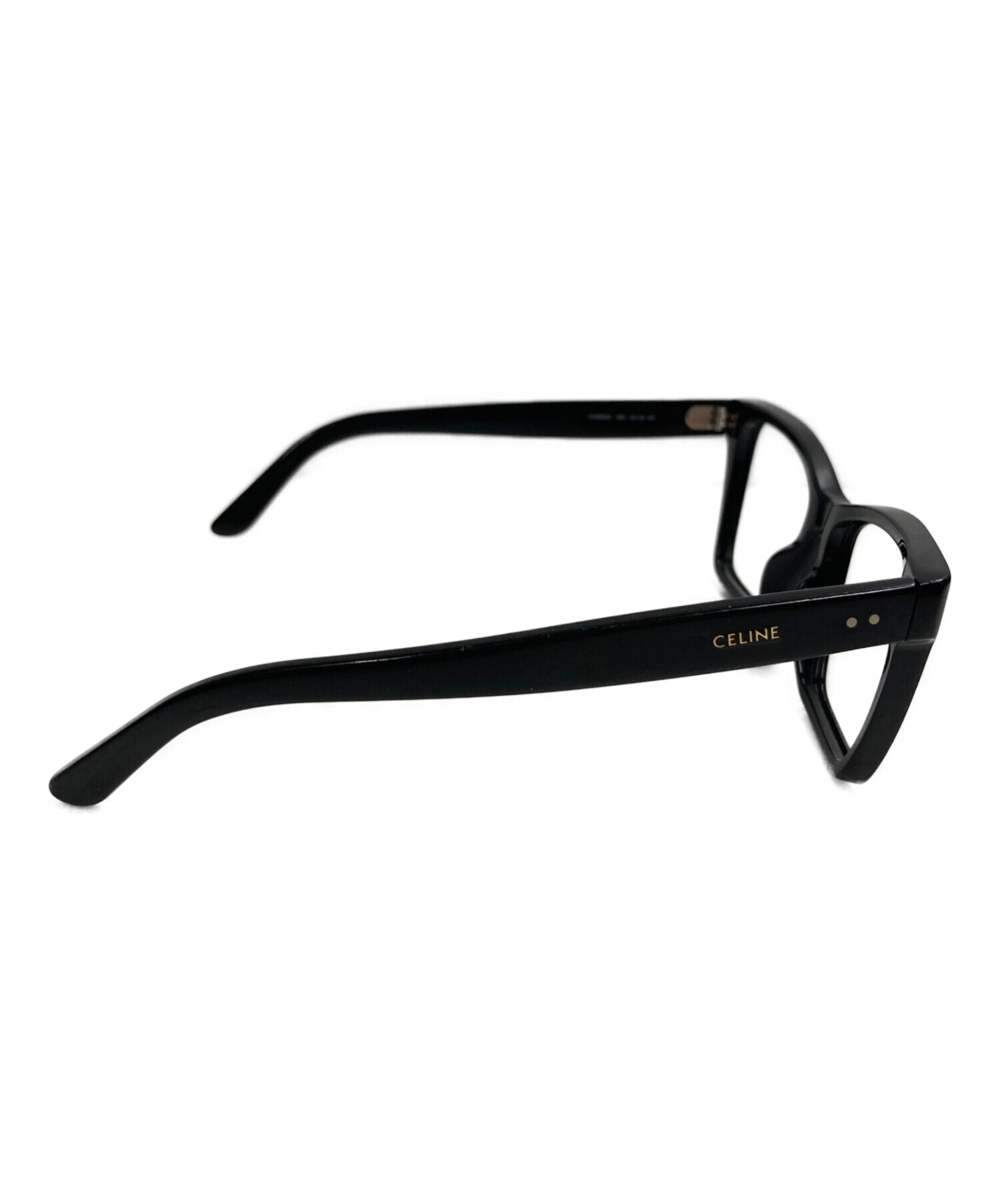 中古・古着通販】CELINE (セリーヌ) 伊達眼鏡 ブラック サイズ:53▢16 