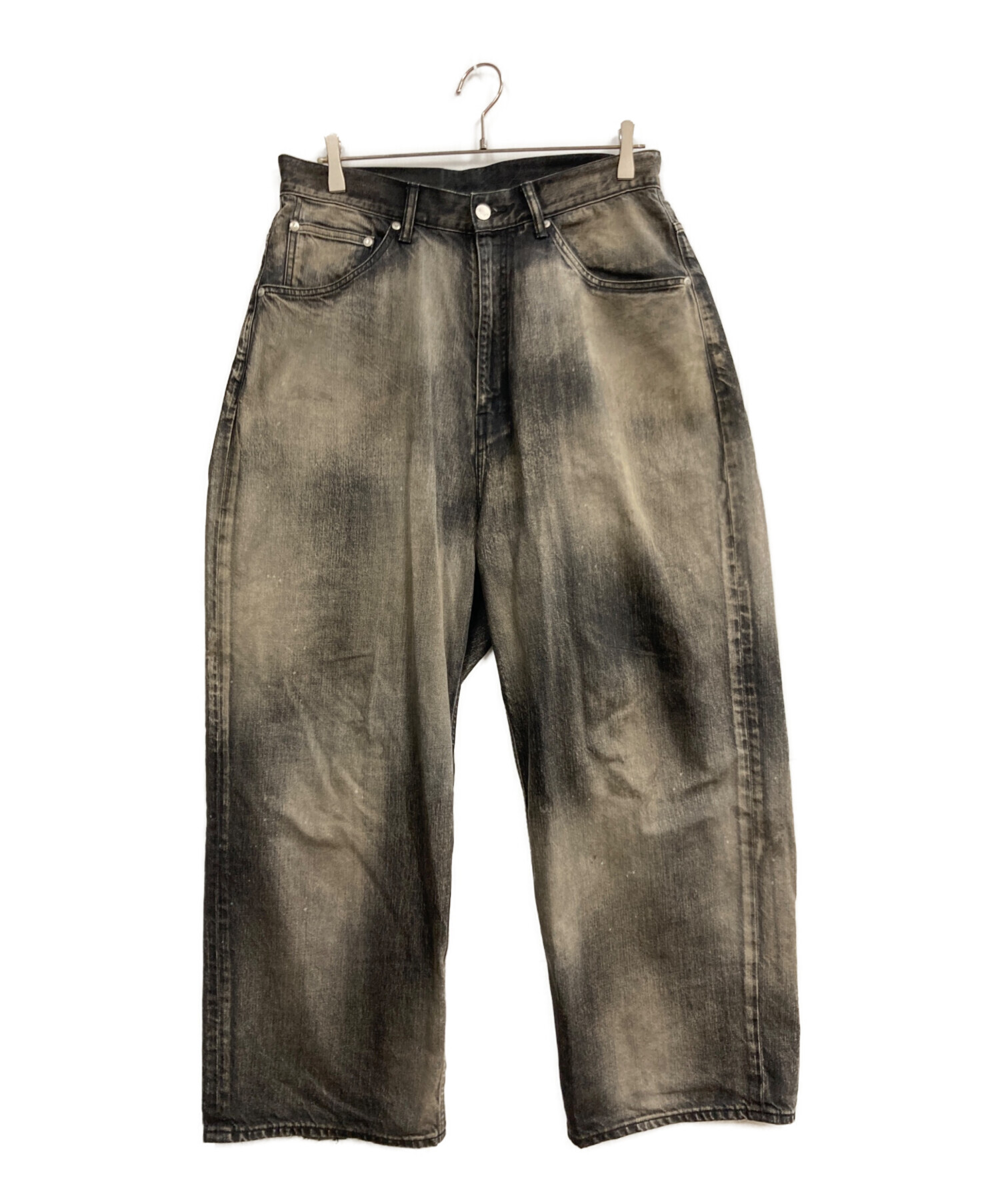 中古・古着通販】ANCELLM (アンセルム) AGING WIDE 5P DENIM PANTS 