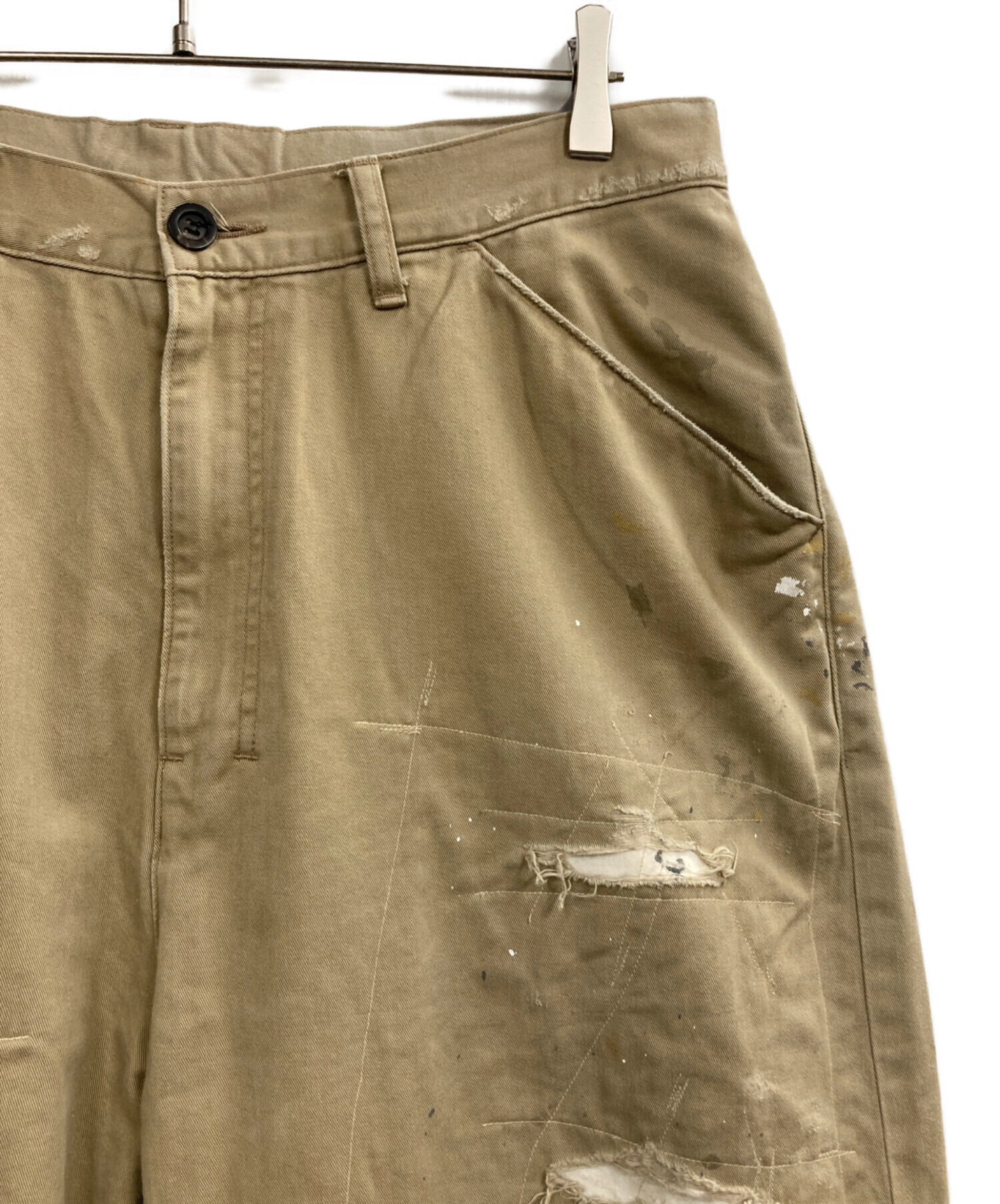 中古・古着通販】ANCELLM (アンセルム) REMAKE WIDE CHINO TROUSERS