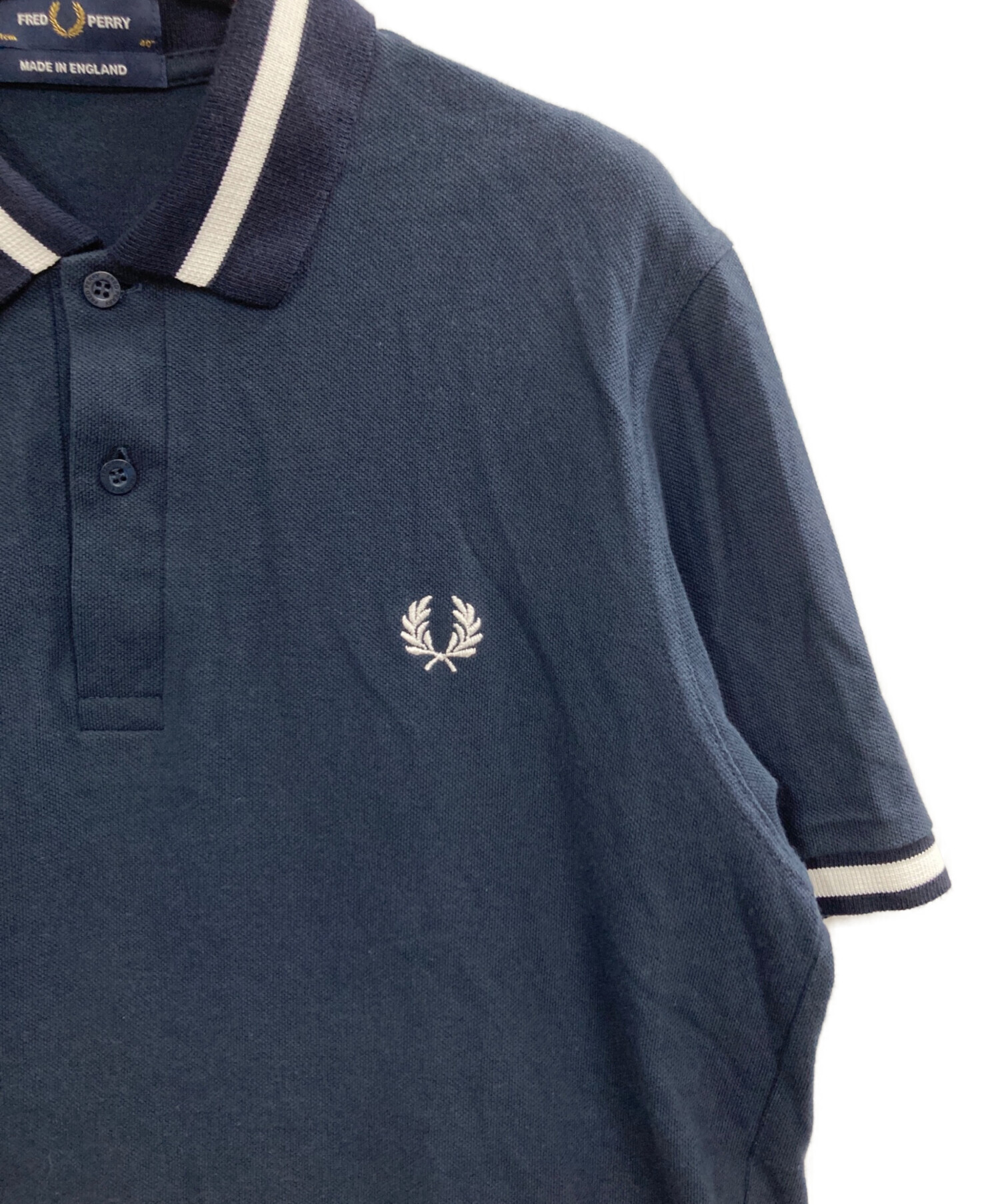 中古・古着通販】FRED PERRY (フレッドペリー) ポロシャツ ネイビー 