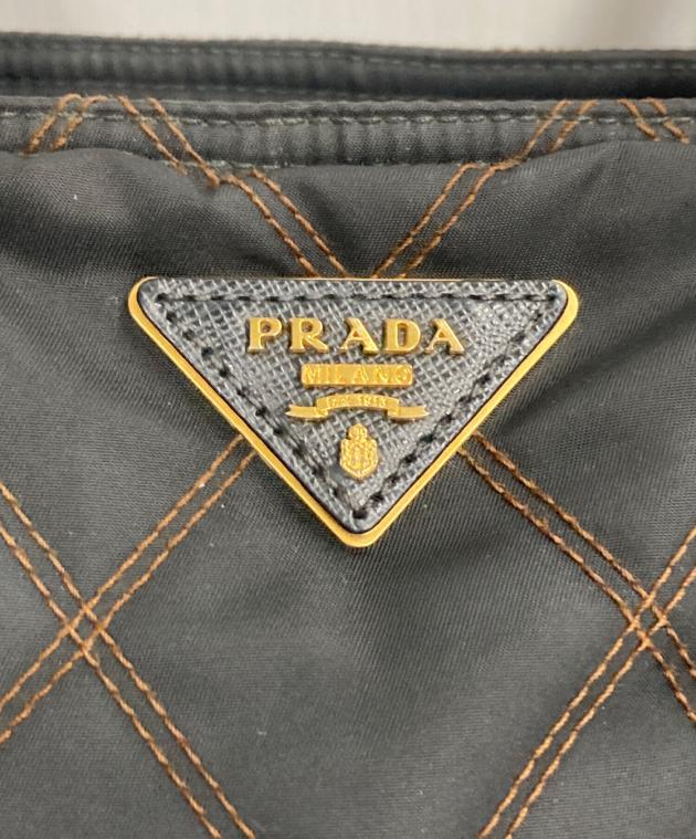 中古・古着通販】PRADA (プラダ) キルティングトートバッグ ブラック