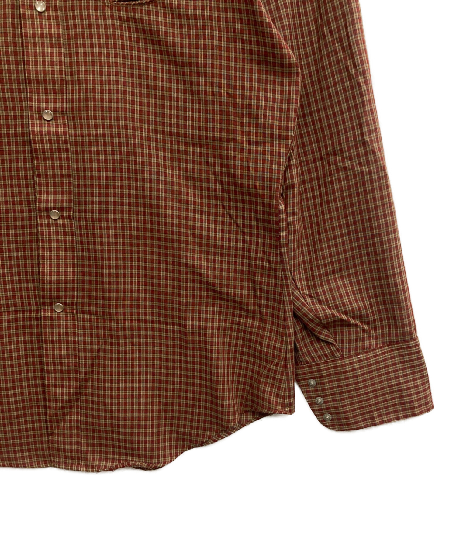 中古・古着通販】LEVI'S (リーバイス) 70S ウエスタンシャツ レッド