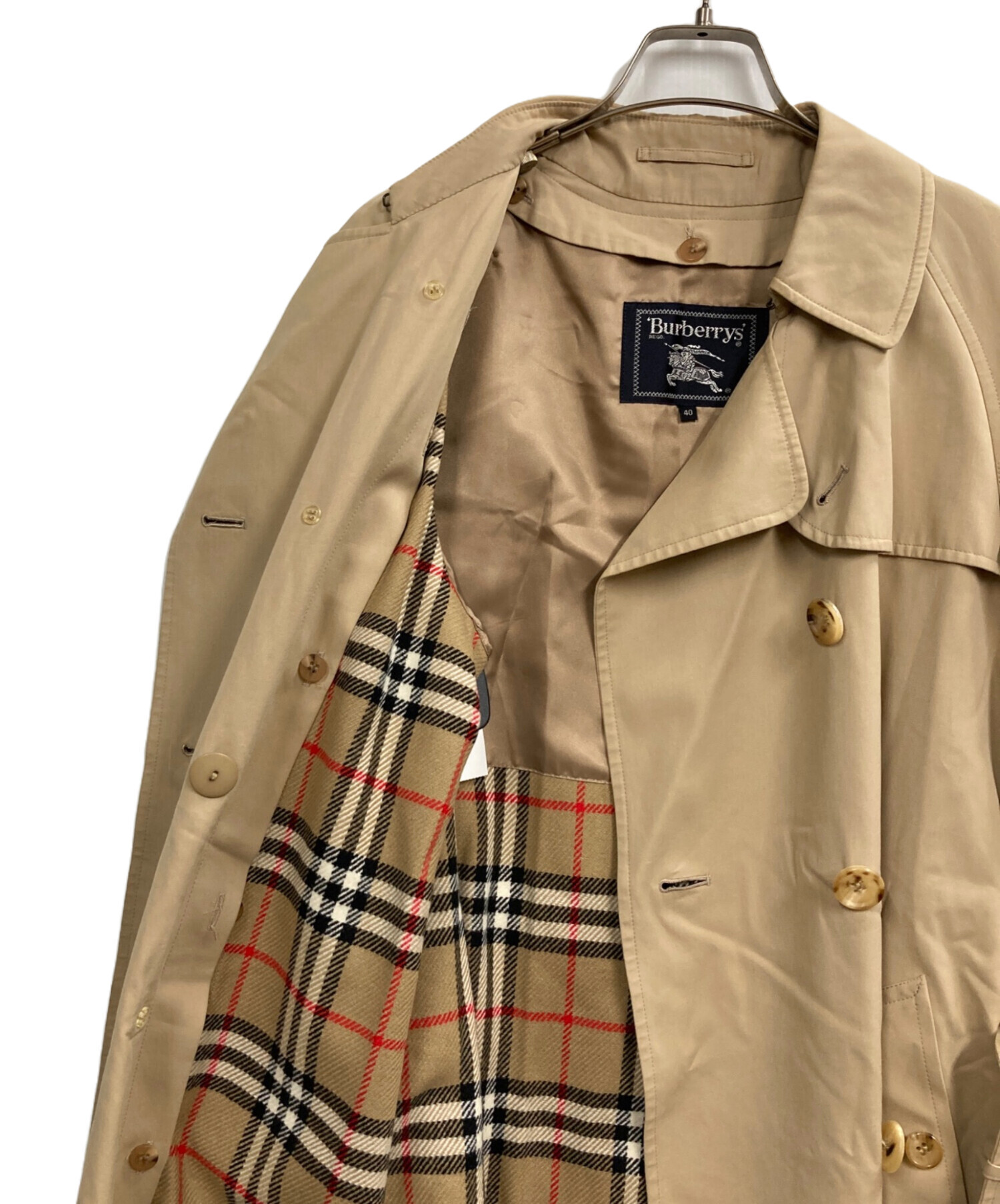 着丈111◆バーバリー ライナー付 トレンチコート ベージュ XL相当 中古・古着通販】Burberry's (バーバリーズ) ライナー付トレンチコート