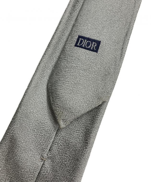 極美品☆ディオールオム☆無地☆ネクタイ☆グレー シルバー☆ソリッド☆896 中古・古着通販】Dior Homme (ディオール オム) ナロータイ シルバー