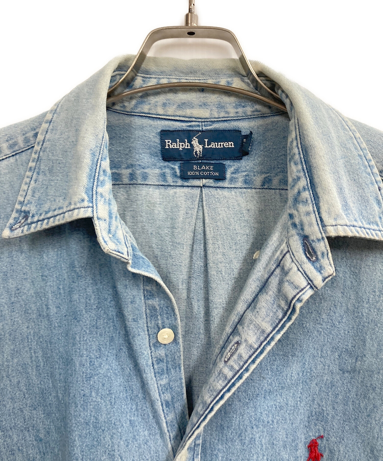 中古・古着通販】RALPH LAUREN (ラルフローレン) デニムボタンダウン
