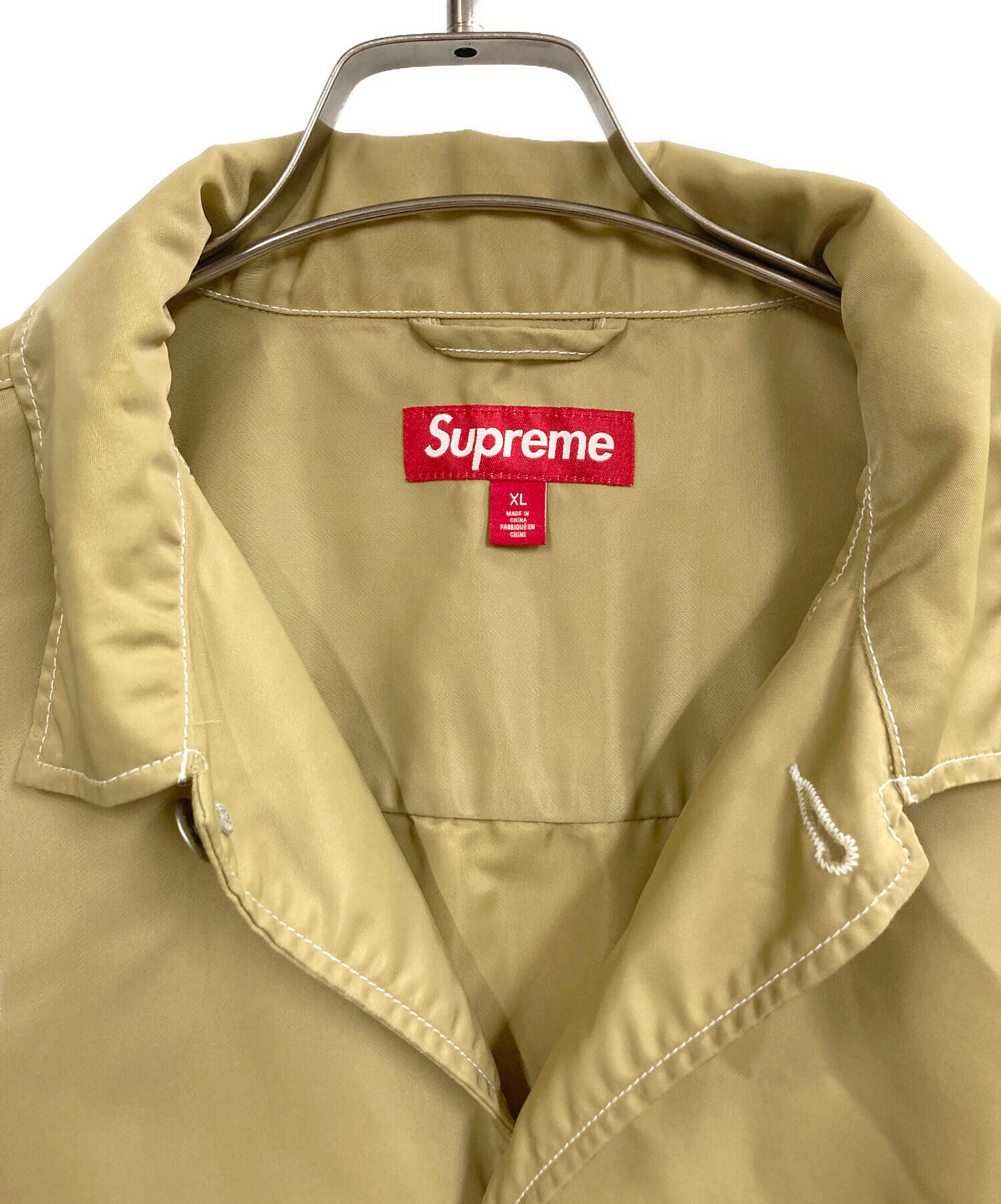 Supreme シュプリーム廃盤希少トレンチコート XL ベージュ 中古・古着通販】Supreme (シュプリーム) NYLON CHORE COAT ベージュ