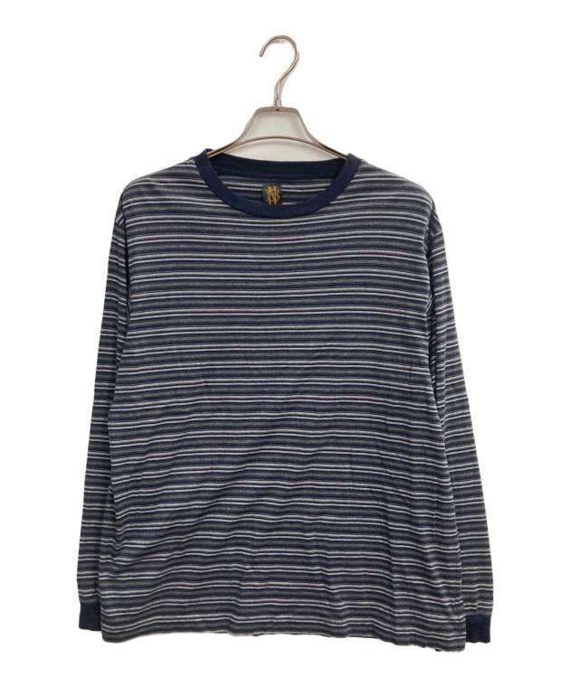トップス BATONER HIGH GAUGE BORDER CREW L/S 中古・古着通販】BATONER (バトナ―) HIGH GAUGE BORDER CREW L S
