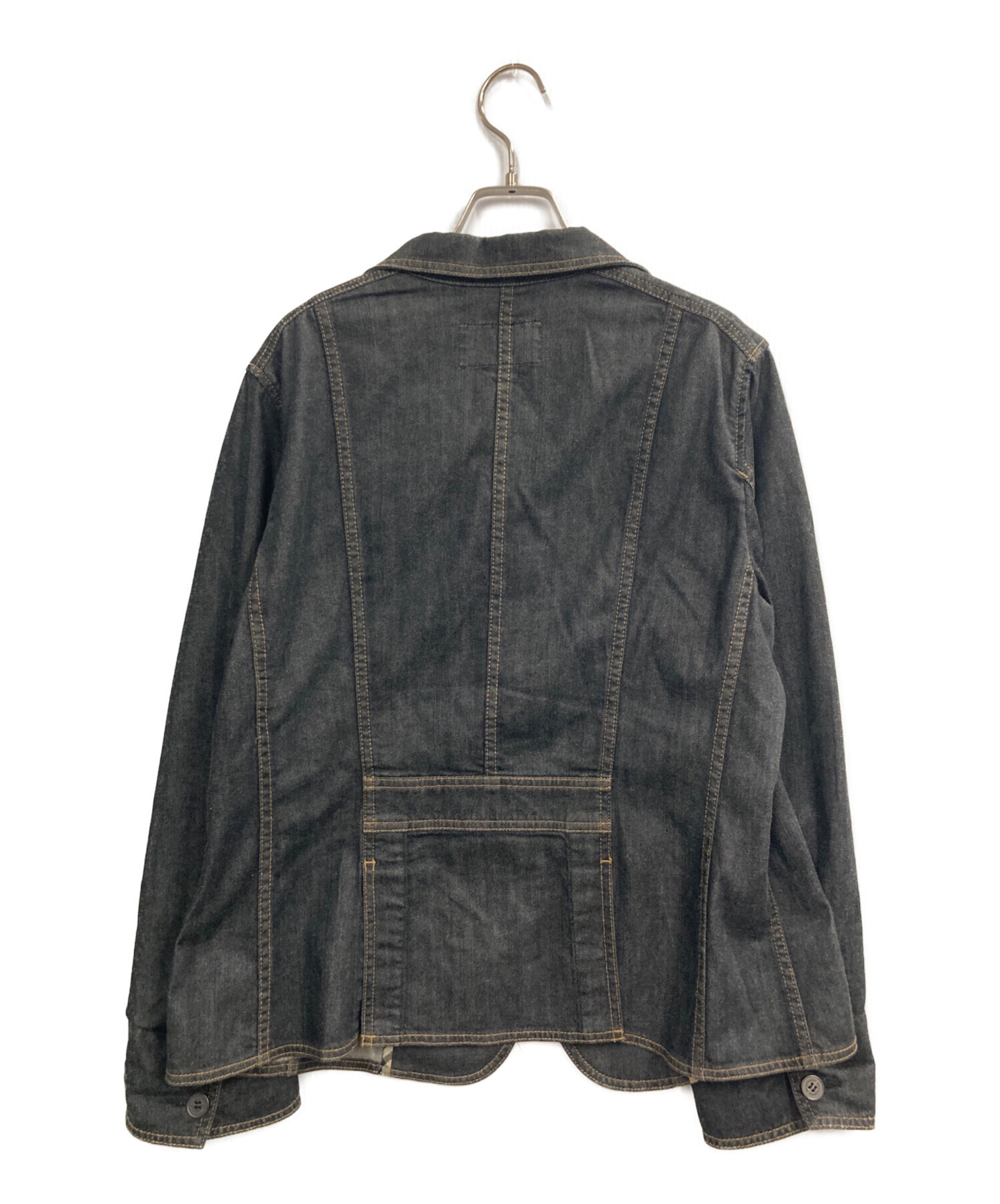 バーバリーロンドン　レディース　インディゴ染　ブラック　デニムジャケット　L 中古・古着通販】BURBERRY LONDON (バーバリーロンドン) デニム