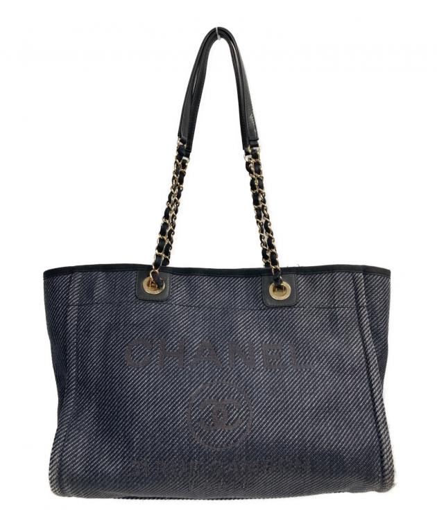 中古・古着通販】CHANEL (シャネル) ドーヴィルチェーントートMM