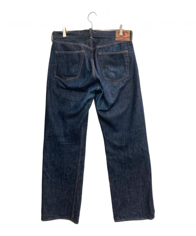 ティージービージーンズ TCB jeans ボタンフライ ストレート デニム パンツ インディゴブルー系 34【中古】 中古・古着通販】TCB jeans (ティーシービー ジーンズ) デニムパンツ