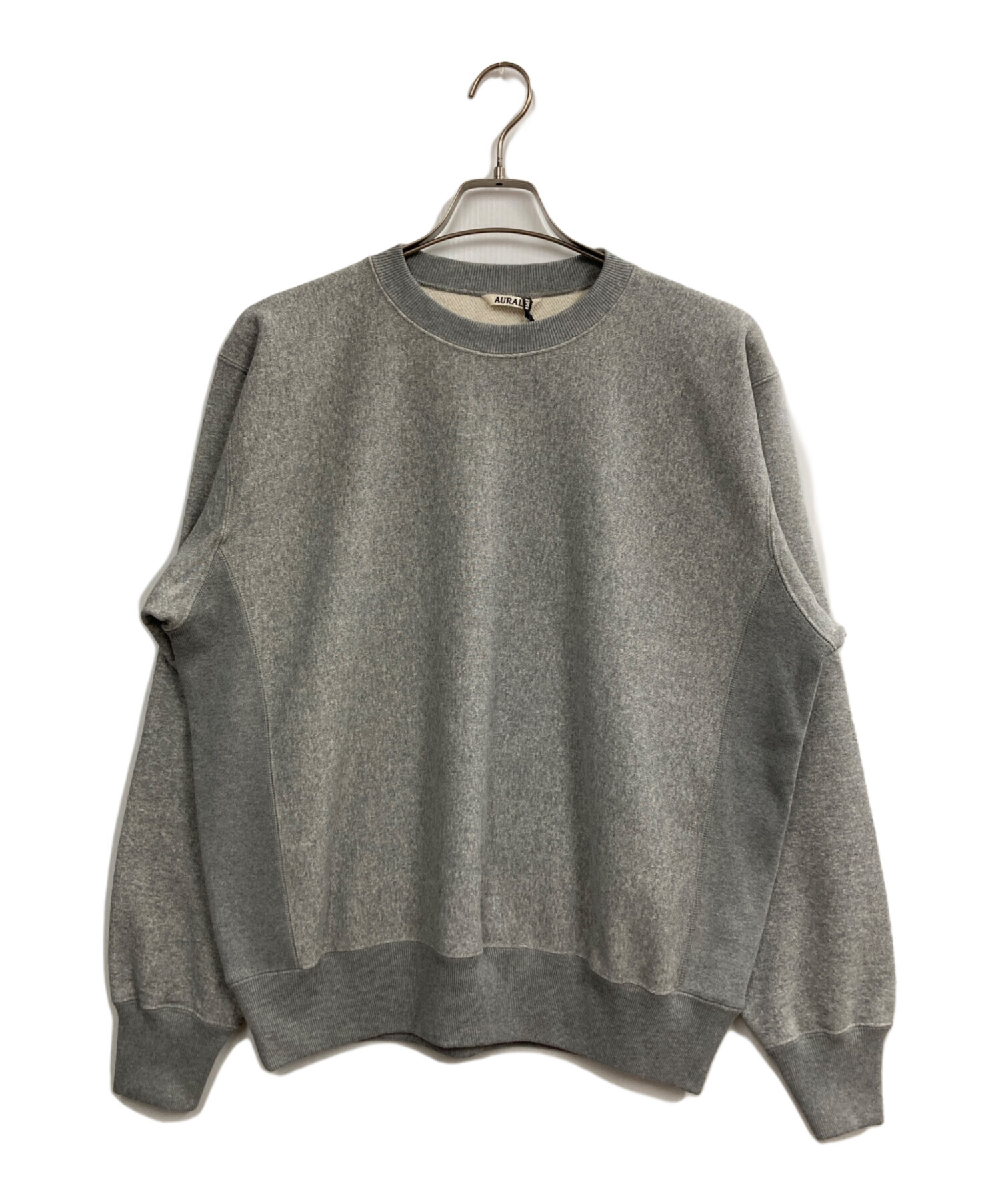 AURALEE スウェット 4 オーラリー グレー M〜L相当 中古・古着通販】AURALEE (オーラリー) SMOOTH SOFT BD SWEAT P/O