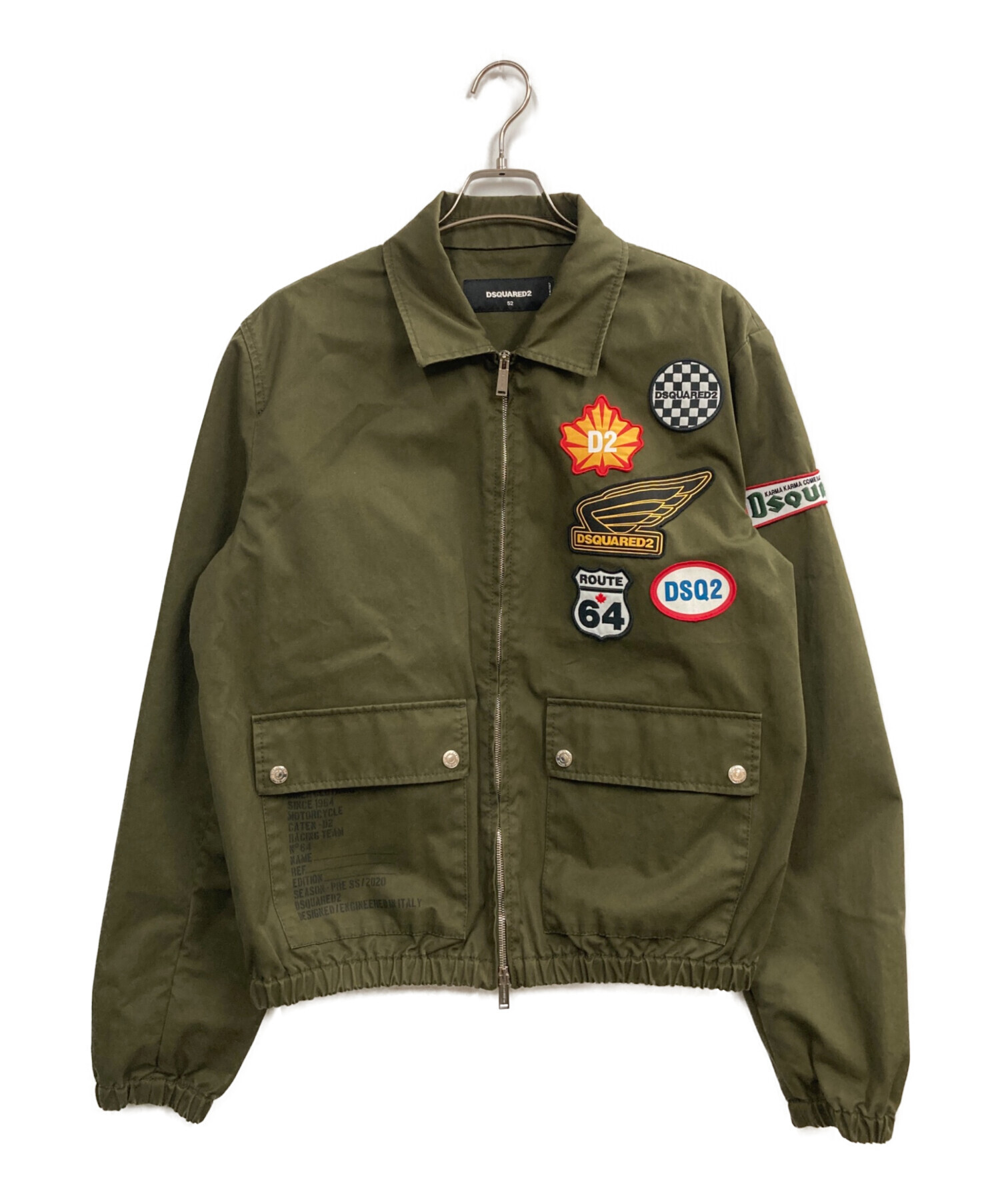 ジャケット・アウター ki 中古・古着通販】DSQUARED2 (ディースクエアード) 20SS ワッペンジップ