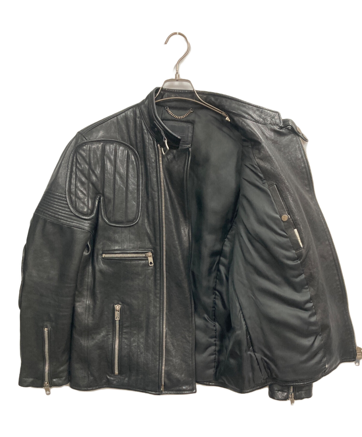 DIESEL BLACK GOLD ライダース　ラムレザー 中古・古着通販】DIESEL Black Gold (ディーゼル ブラック ゴールド