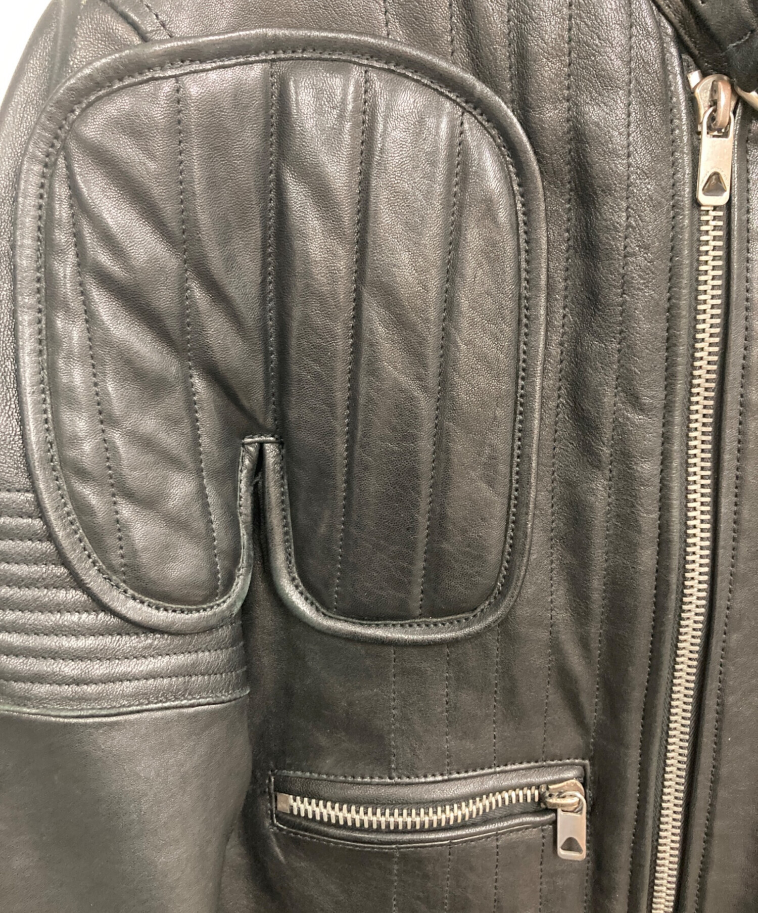 ディーゼルブラックゴールド ラムレザージャケット カスタムカラー 中古・古着通販】DIESEL Black Gold (ディーゼル ブラック ゴールド