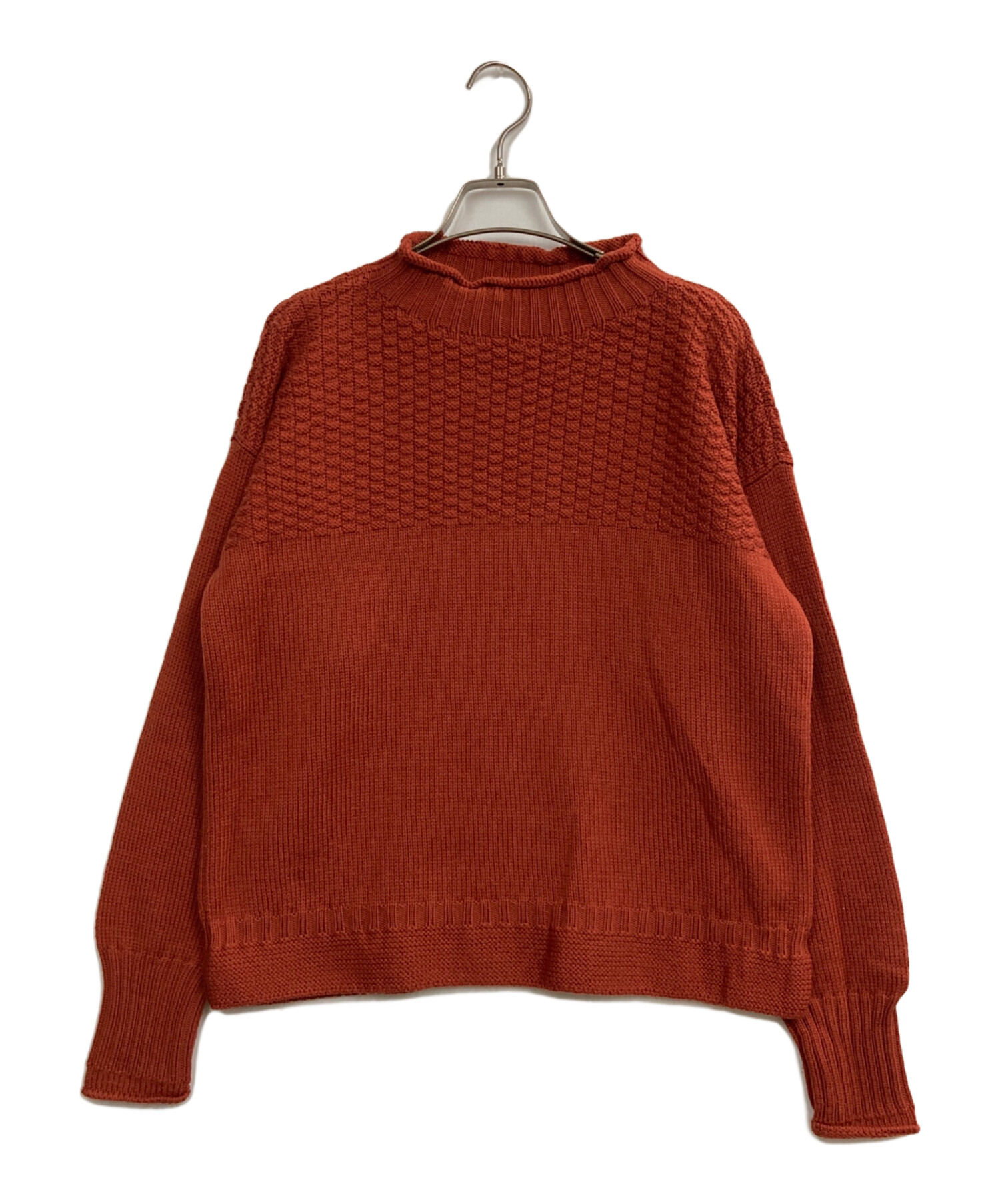 超新品！美品MARGARET HOWELL オレンジブラウン長袖ニット 中古・古着通販】MARGARET HOWELL (マーガレットハウエル) MERINO WOOL