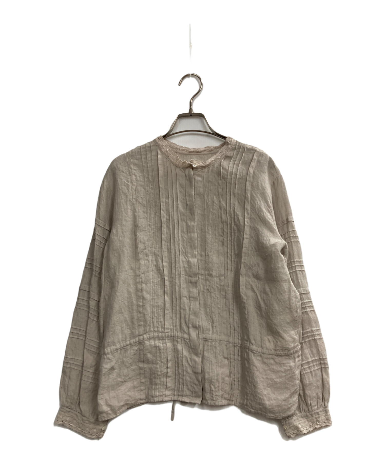 メゾンドソイル maison de soil / リネンブラウス 中古・古着通販】maison de soil (メゾンドソイル) リネンプリーツ