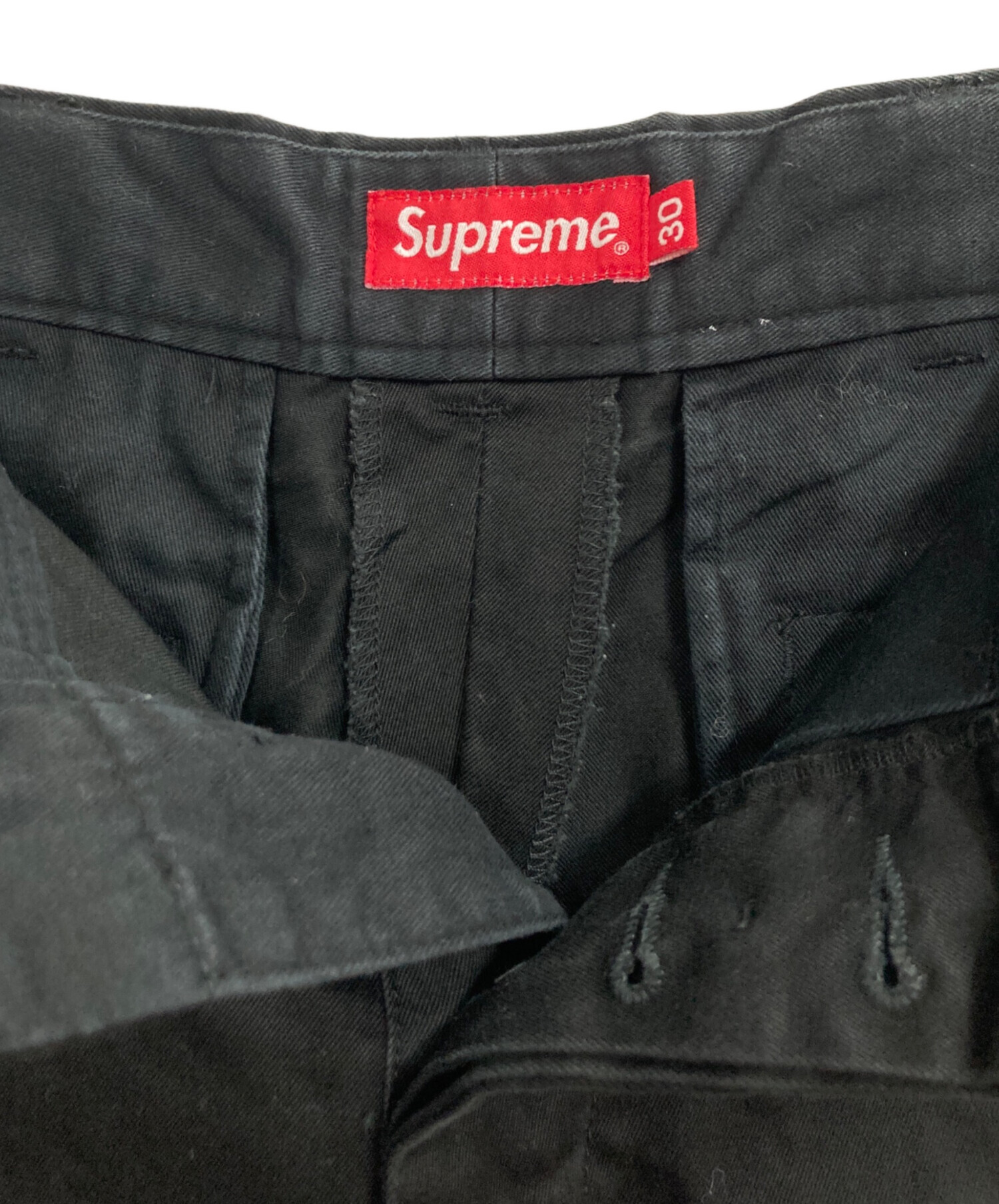 中古・古着通販】Supreme (シュプリーム) Crown Chino Shorts ブラック