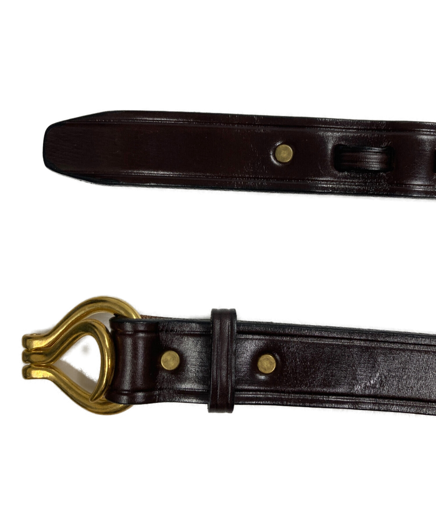 中古・古着通販】TORY LEATHER (トリーレザー) フックベルト ブラウン