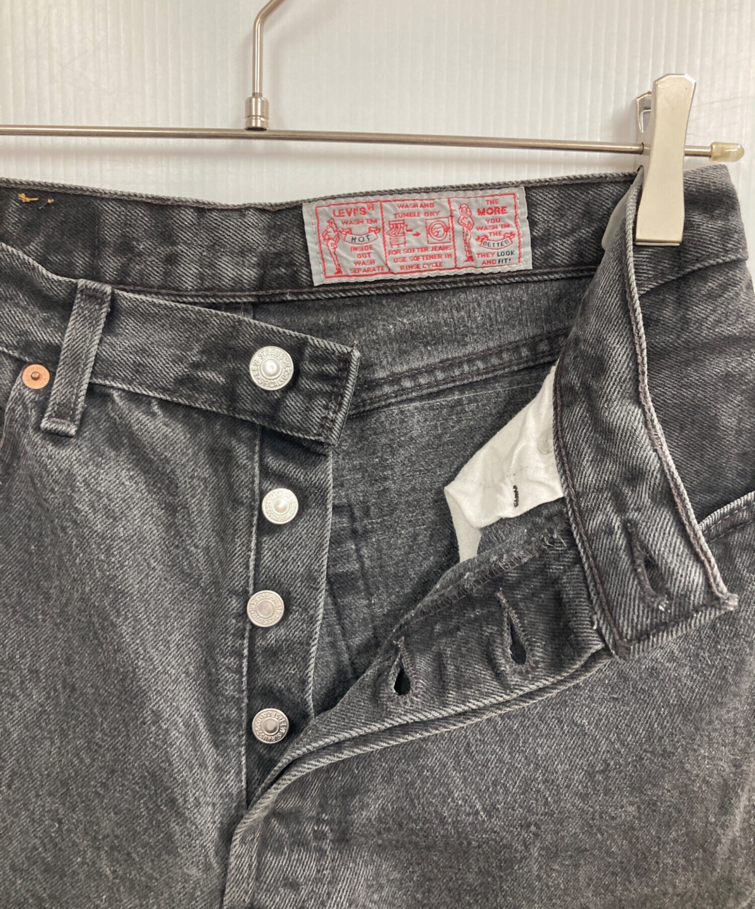 中古・古着通販】LEVI'S (リーバイス) 90Sユーロ 901ブラックデニム