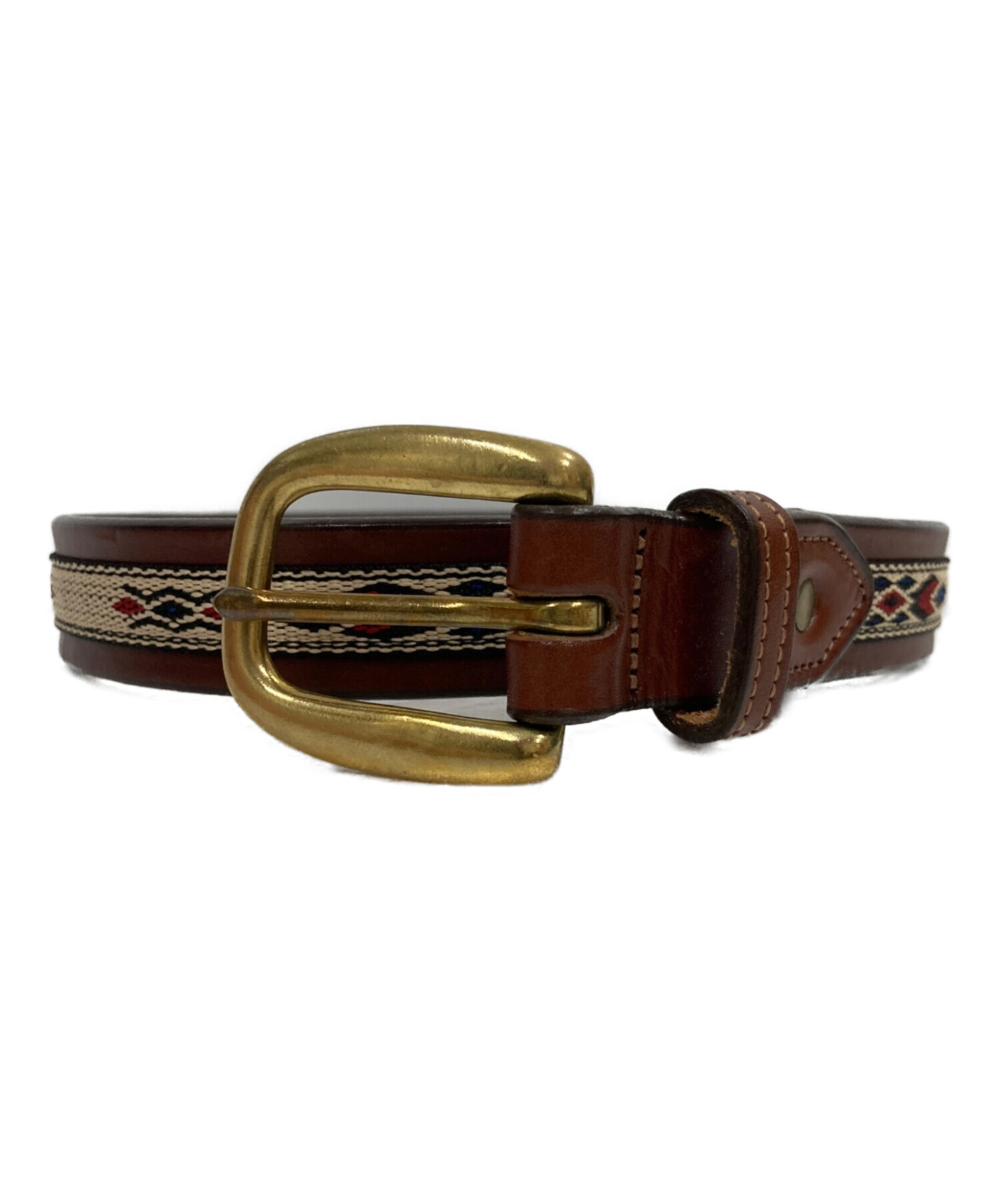 TORY イングリッシュブライドルレザー ベルト 34 中古・古着通販】TORY (トリー) イングリッシュブライドル レザー