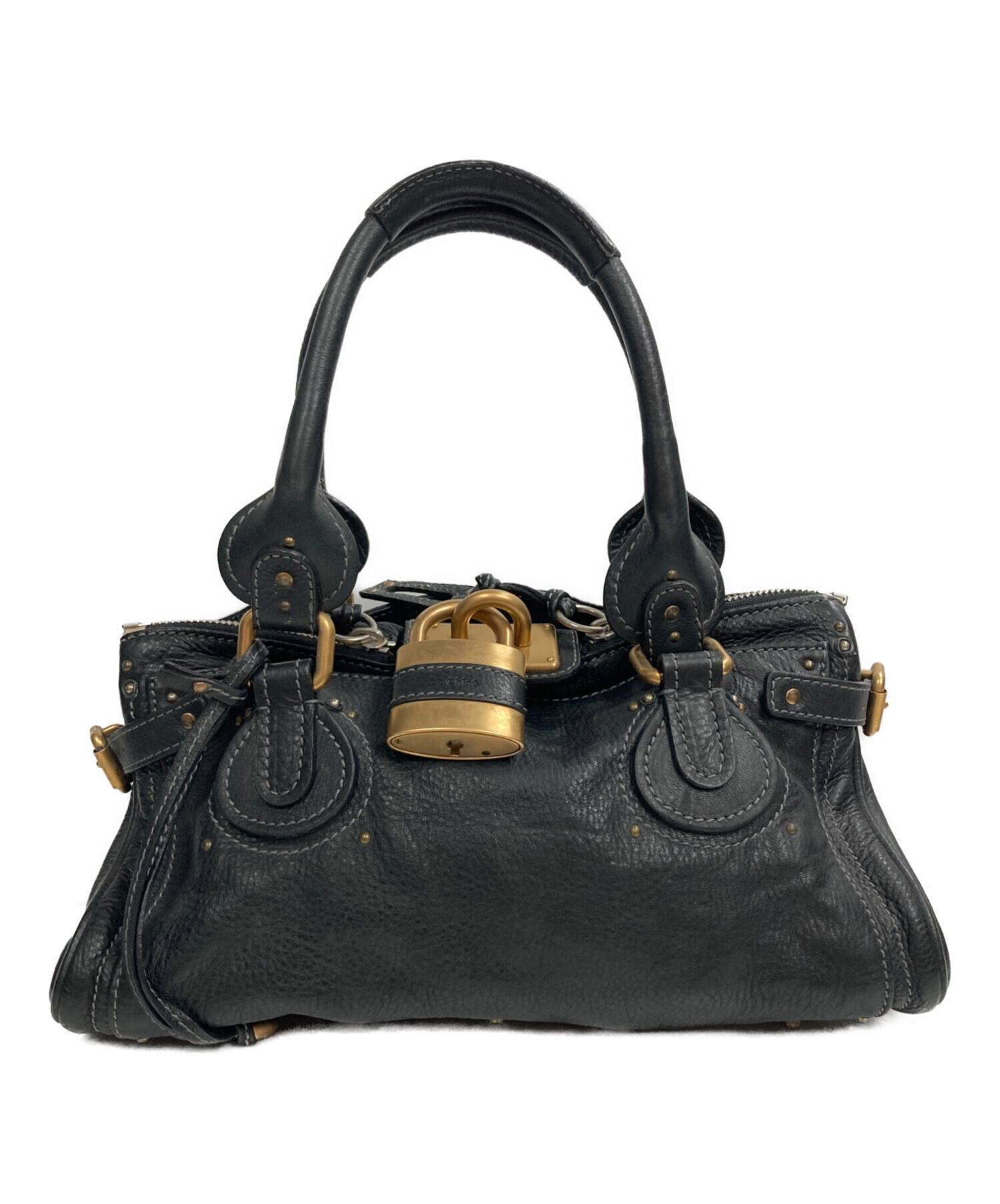 Chloé パディントン ブラック ハンドバッグ 中古品 中古・古着通販】Chloe (クロエ) パディントン ブラック｜ブランド