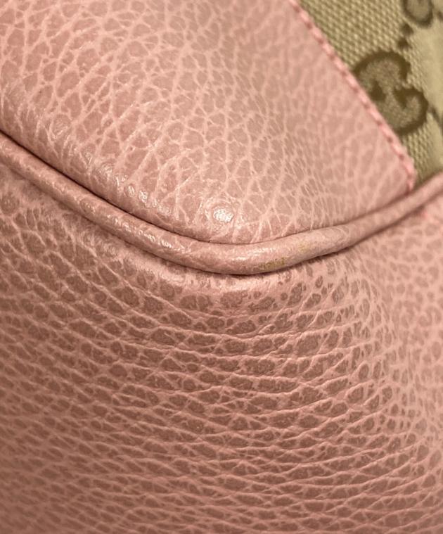 中古・古着通販】GUCCI (グッチ) GGキャンバス レザートートバッグ
