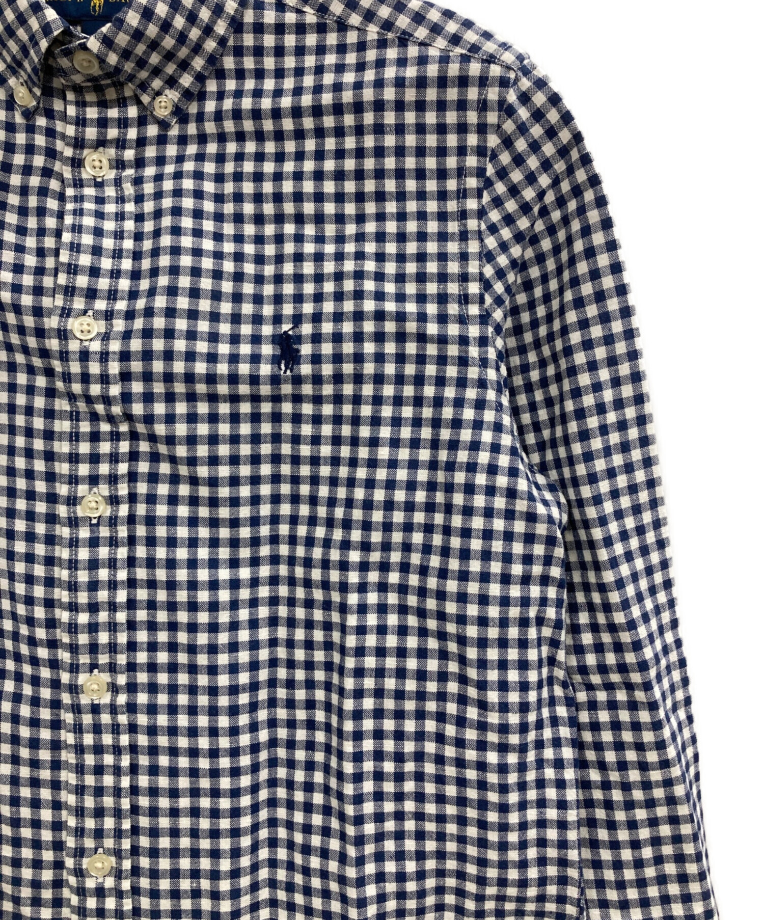 中古・古着通販】RALPH LAUREN (ラルフローレン) S/SコットンリネンBD 