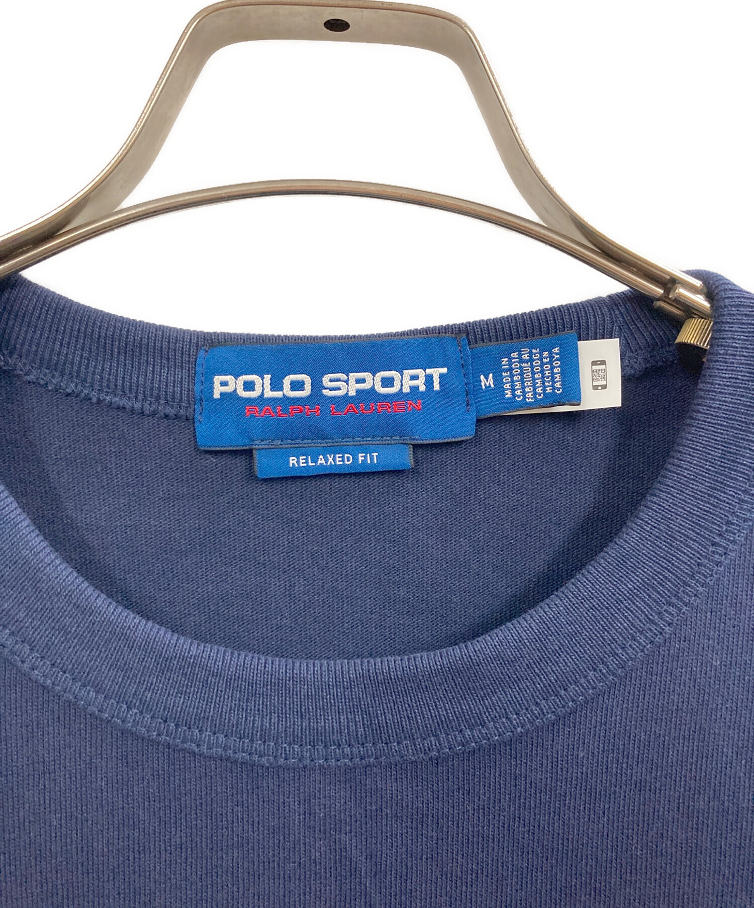 中古・古着通販】POLO SPORT (ポロスポーツ) ロゴ刺繍Tシャツ ネイビー