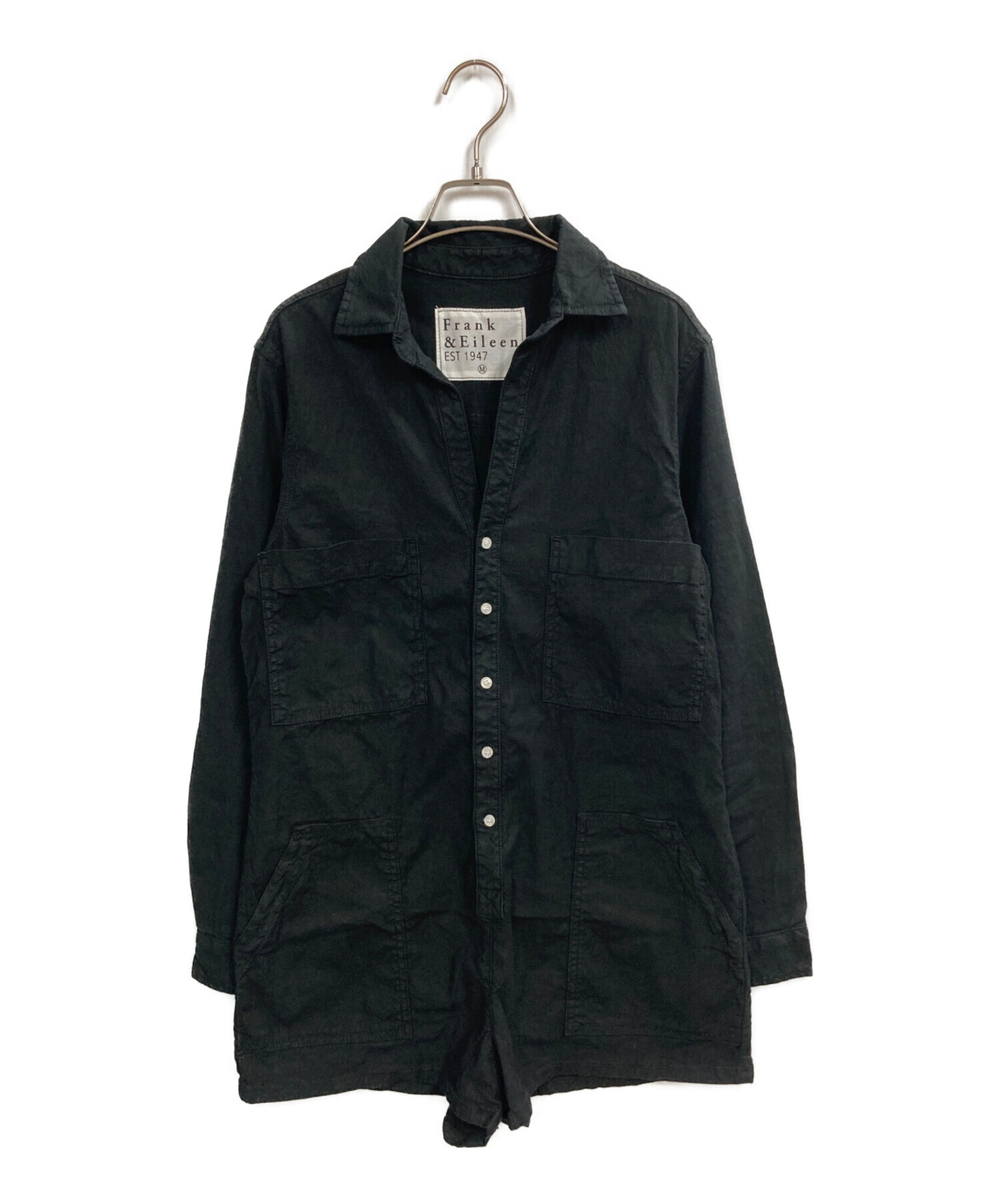 Frank & Eileen ブラックオールインワン 中古・古着通販】Frank&Eileen (フランクアンドアイリーン) コットン