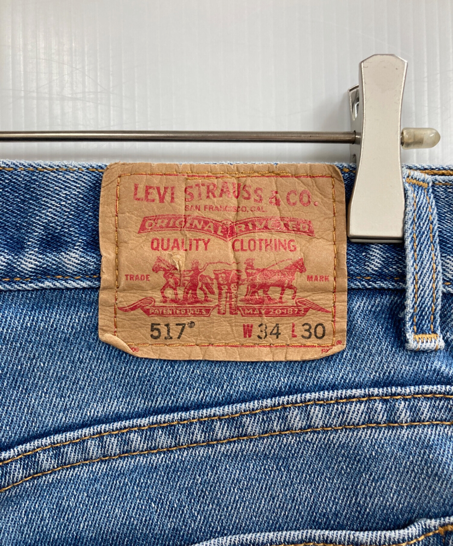 中古・古着通販】LEVI'S (リーバイス) 517デニムパンツ ブルー サイズ