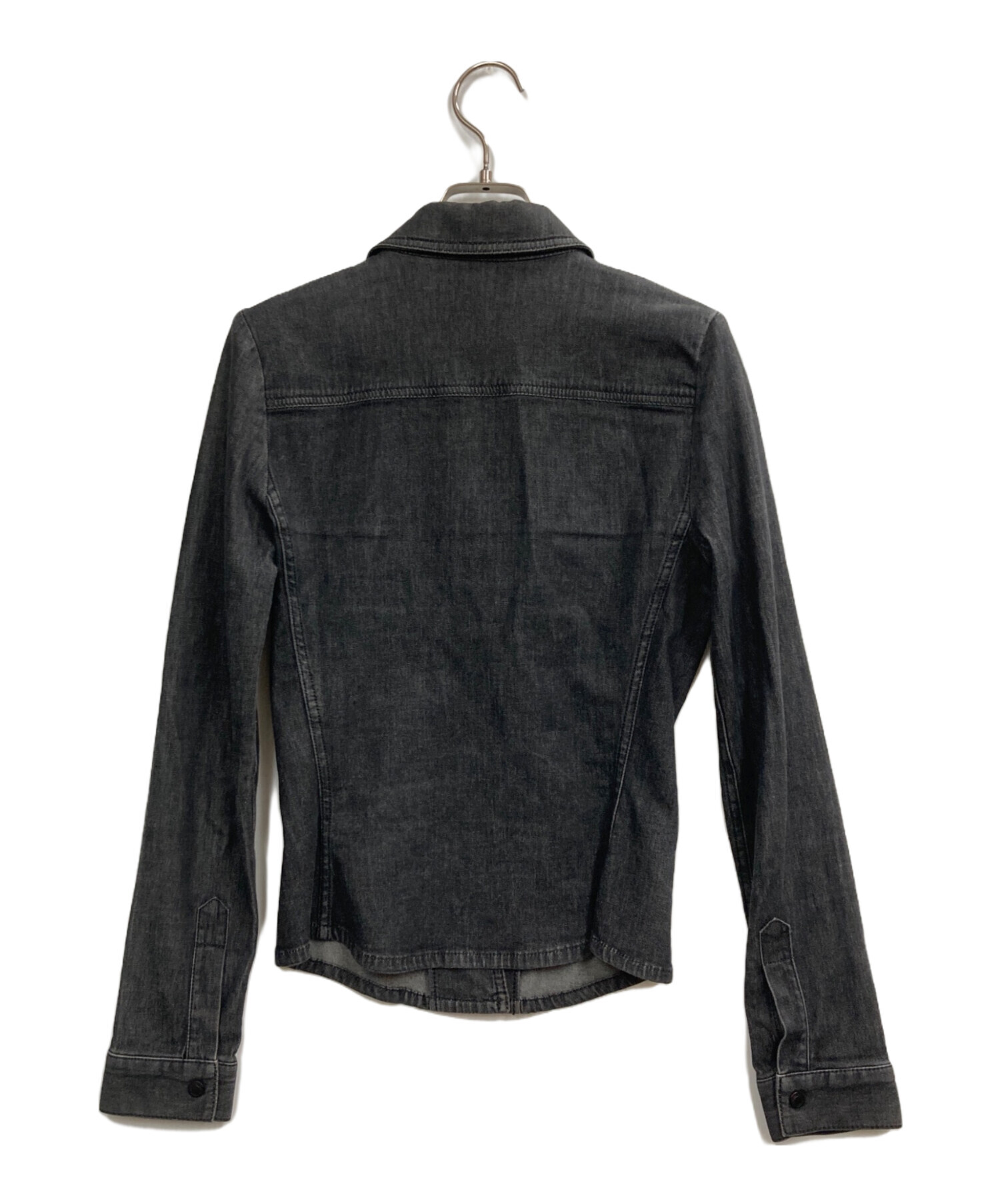中古・古着通販】GUCCI (グッチ) デニムシャツジャケット ブラック