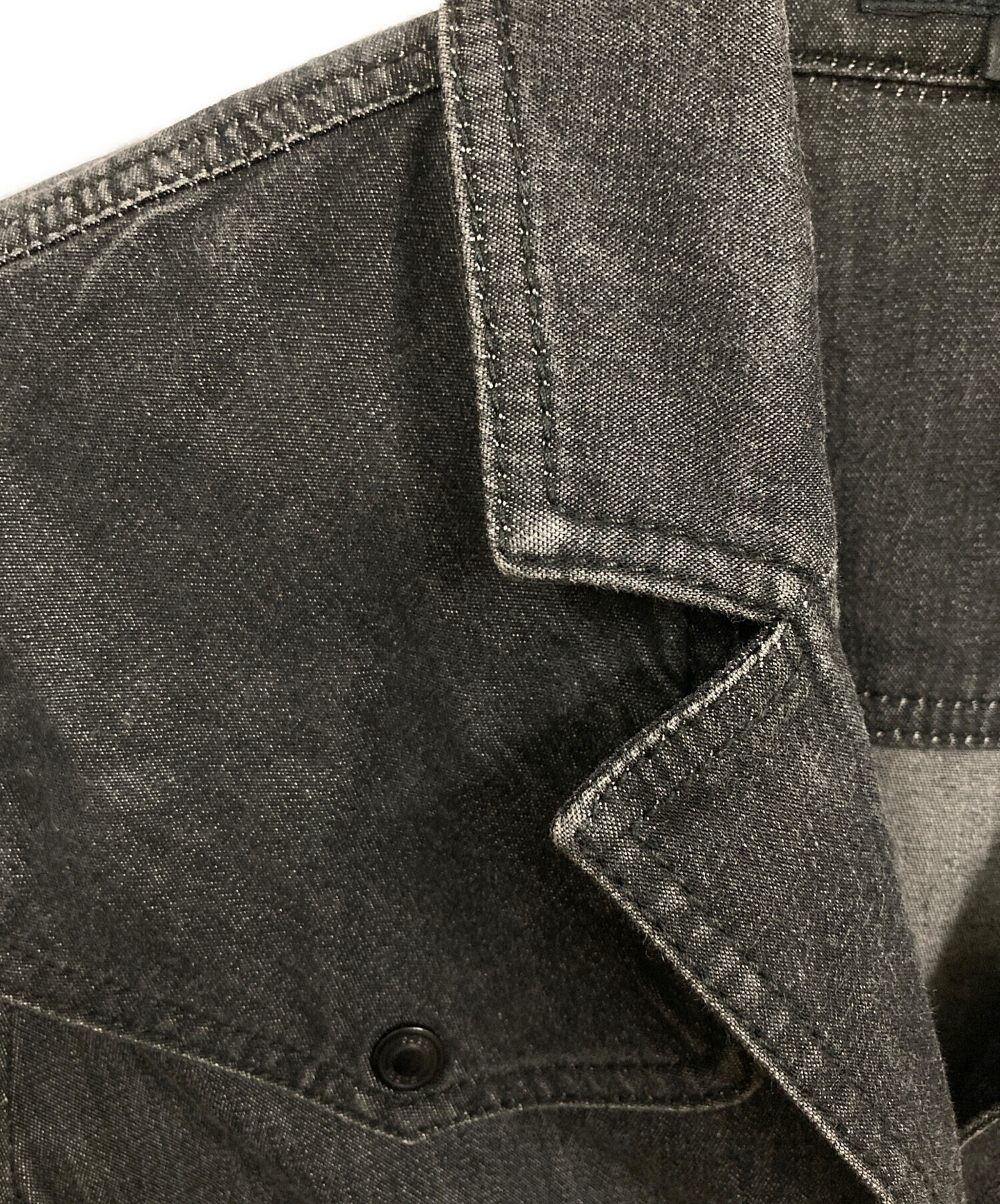 中古・古着通販】GUCCI (グッチ) デニムシャツジャケット ブラック