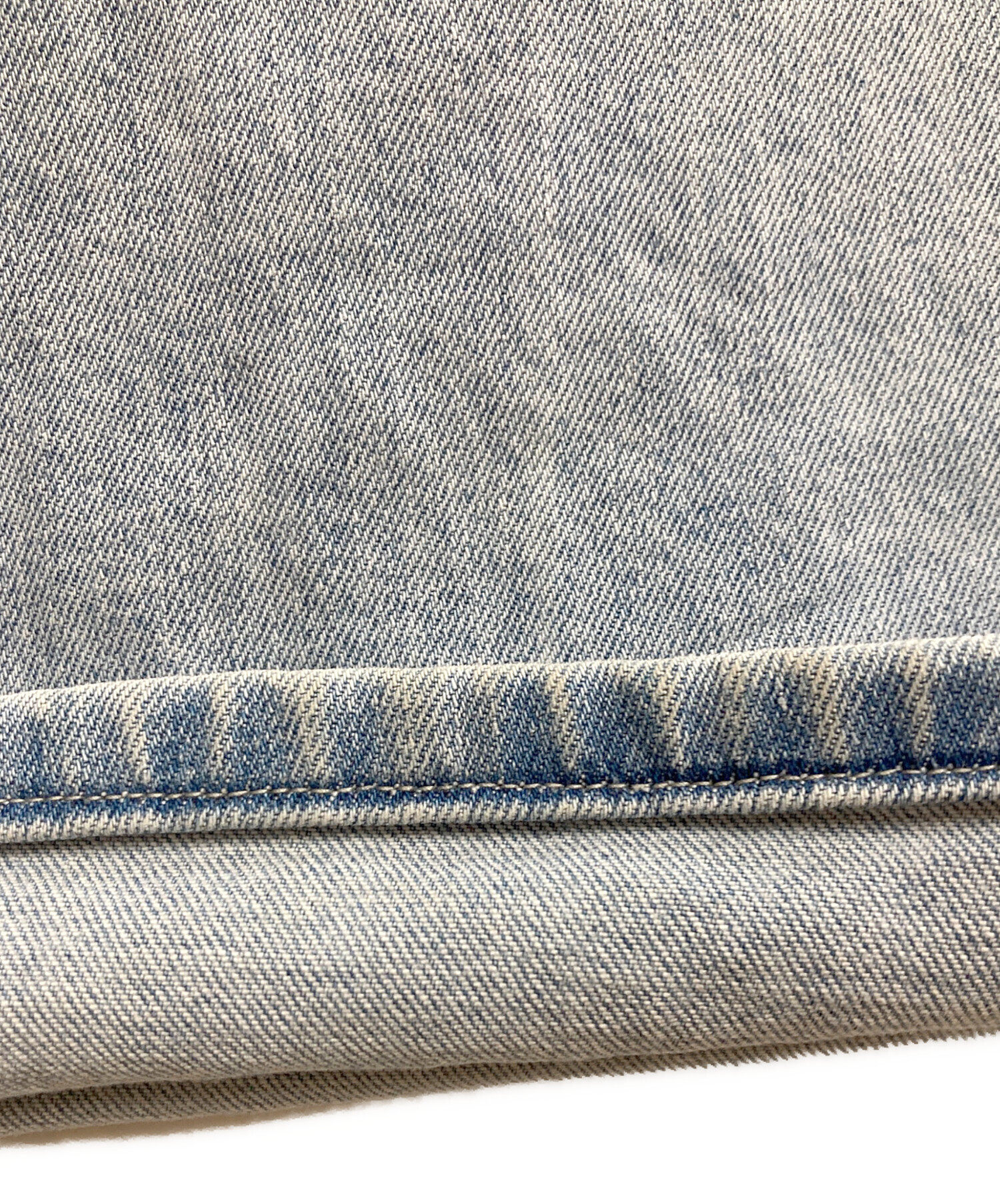 中古・古着通販】YANUK (ヤヌーク) クラッシュワイドデニムパンツ