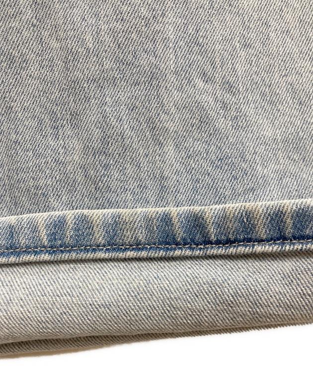 中古・古着通販】YANUK (ヤヌーク) クラッシュワイドデニムパンツ