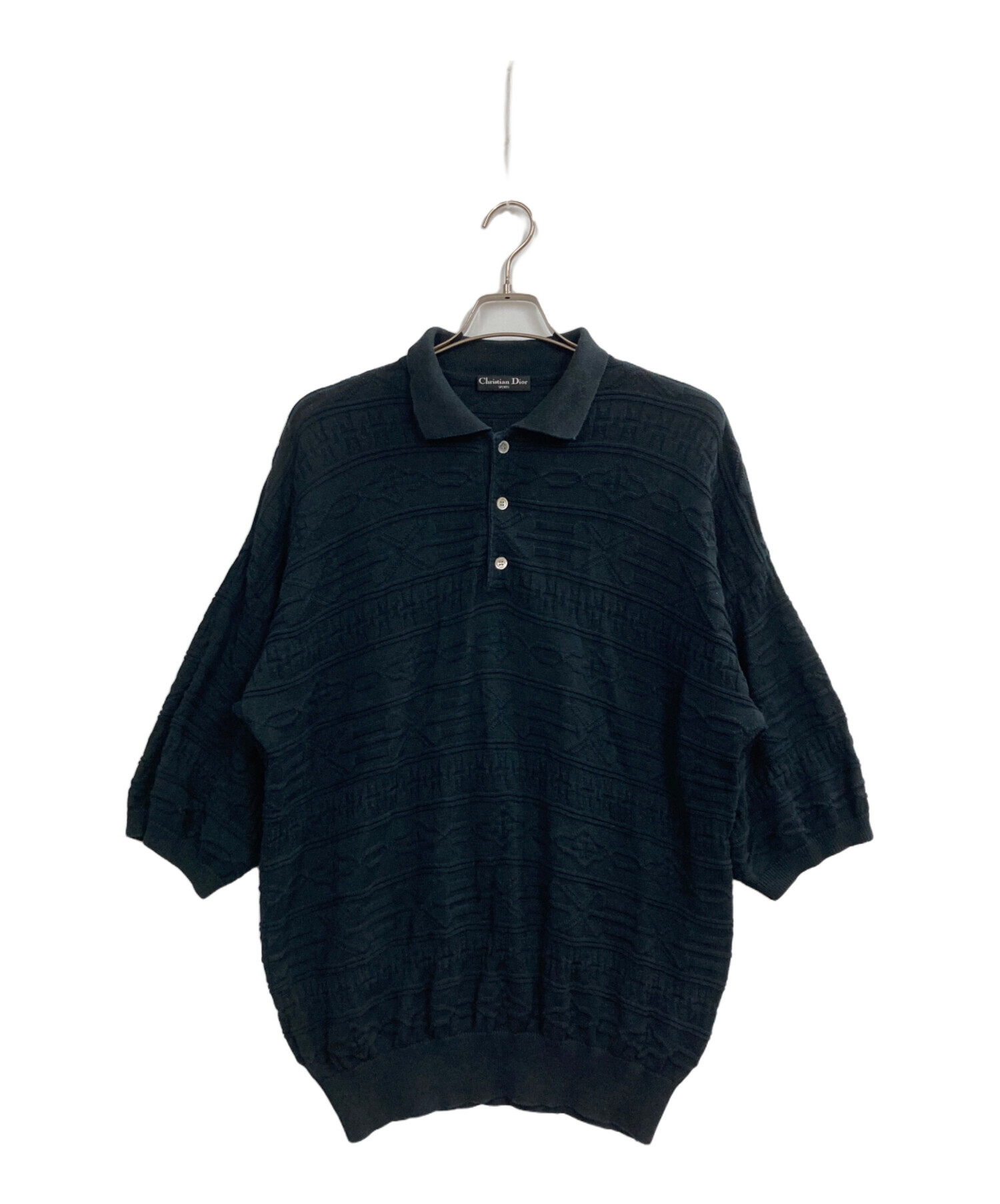 たーぼです。Christian Dior ネイビー ニット 半袖 中古・古着通販】Christian Dior Sports (クリスチャン ディオール