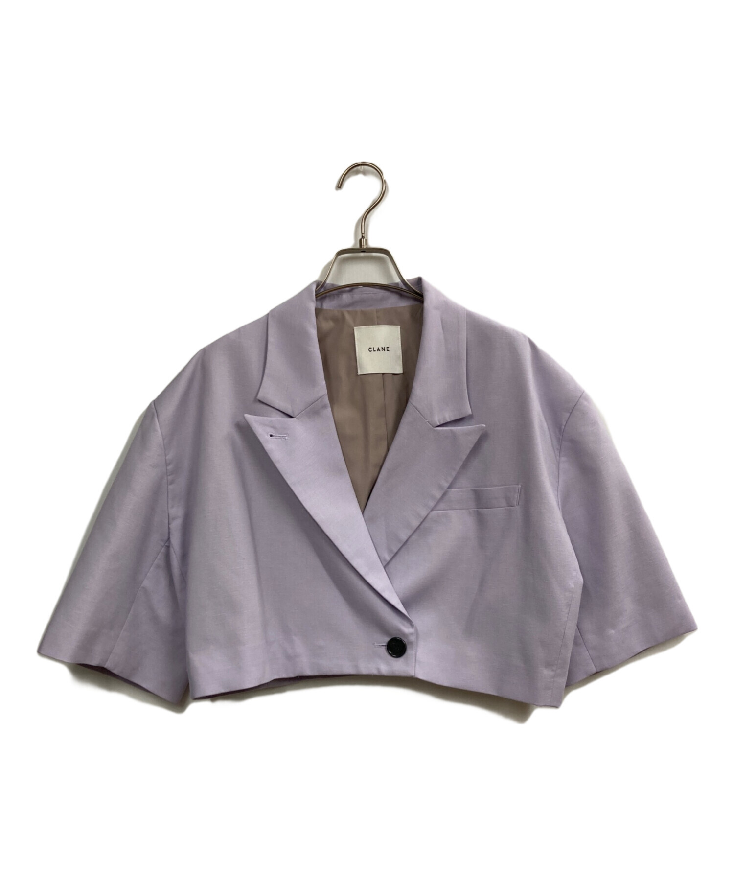 中古・古着通販】CLANE (クラネ) CROPPED TAILRED JACKET ライラック